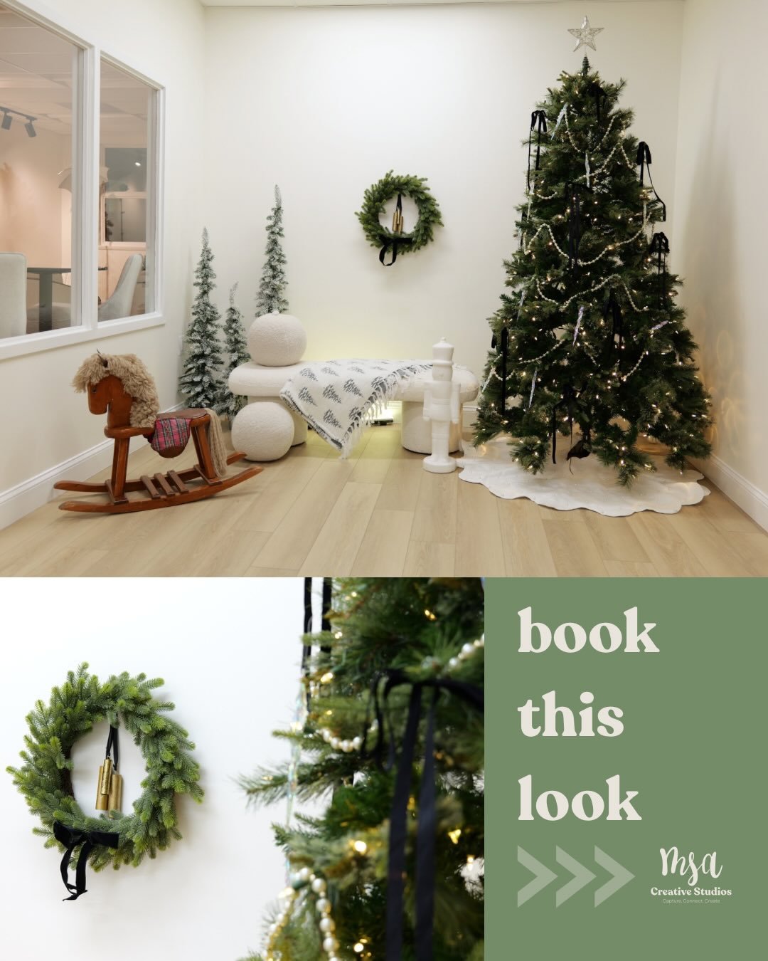 BOOK THIS LOOK! 🎄
Whether you&rsquo;re a family in need of some last minute holiday photos or a photographer wanting a shoot-ready set, we&rsquo;ve got what you need! 

Get capturing those holiday memories squared away by filling out the &ldquo;Get 