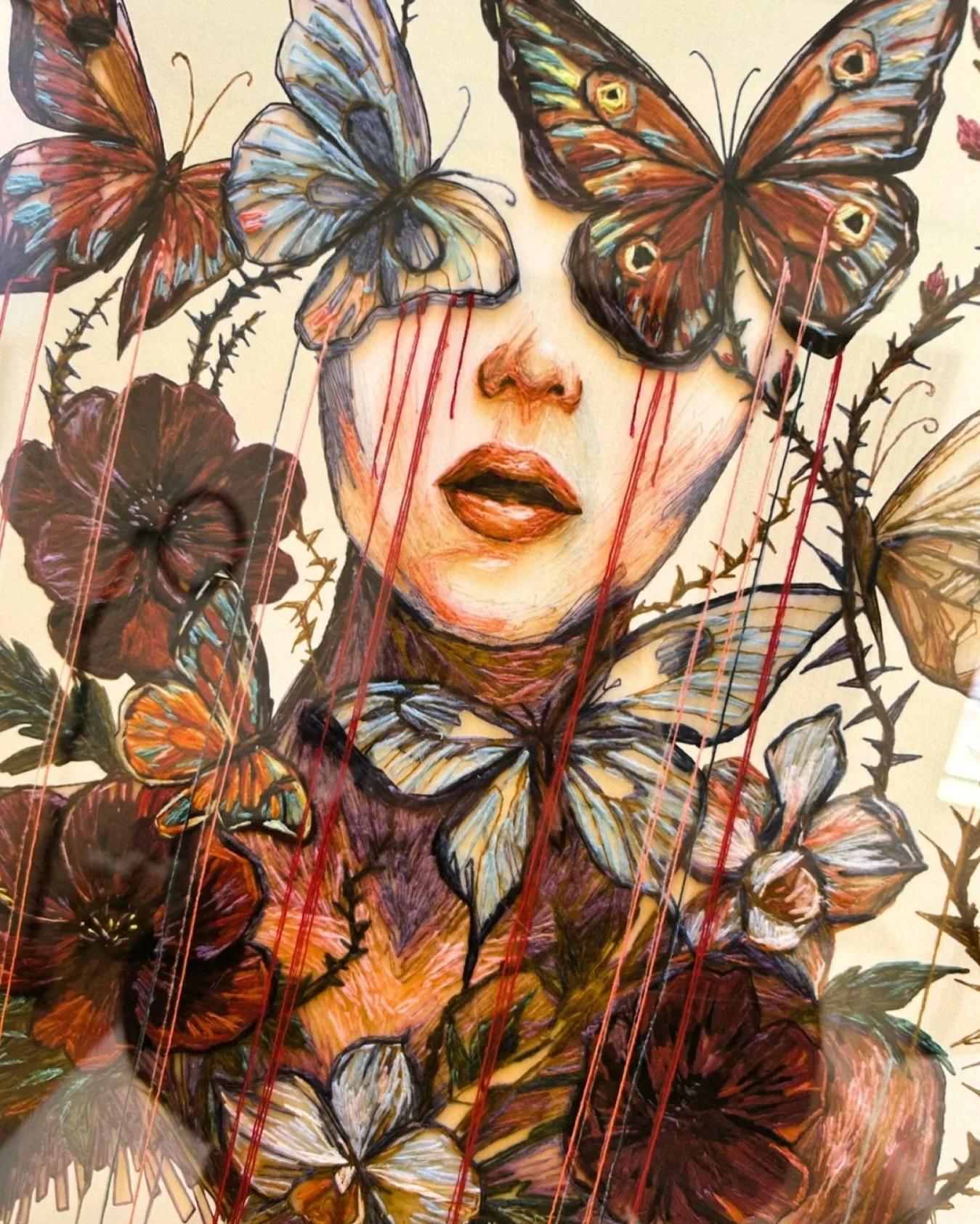 Art like this doesn&rsquo;t come from convenience, it comes from passion✨

This hand-embroidered piece by Ukrainian artist @kathrin_marchenko is pure storytelling.

And it&rsquo;s exactly why we built MSA Creative Studios.

Because too many talented 