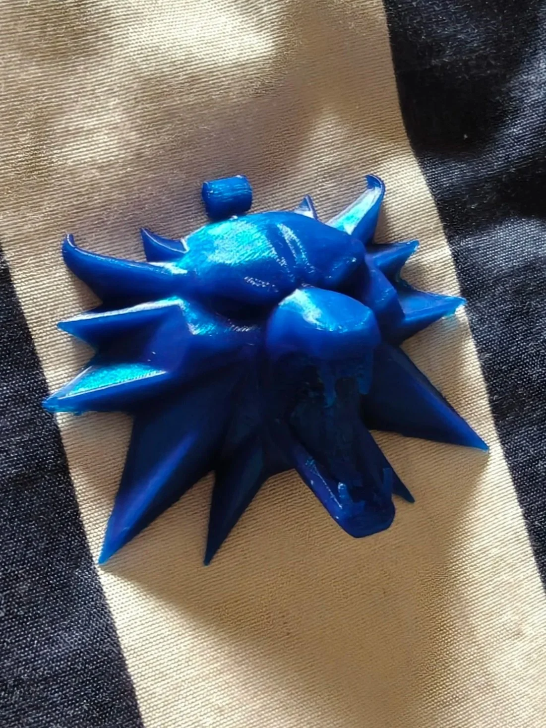 3D print of the School of the Wolf medallion from the "Witcher", 2.1' x 2.3', 2025