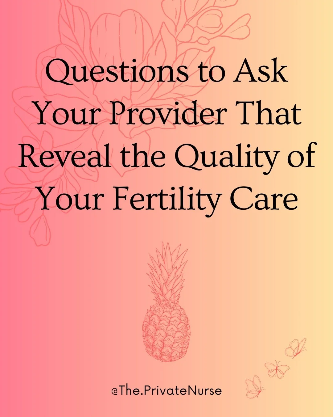Plain and simple, these are the questions that are tough to ask and tough to personally confront. I understand that. 

Having an advocate beside you who knows the system is a form of protection.

And I&rsquo;m here for you :) 

- The Private Nurse 🧡