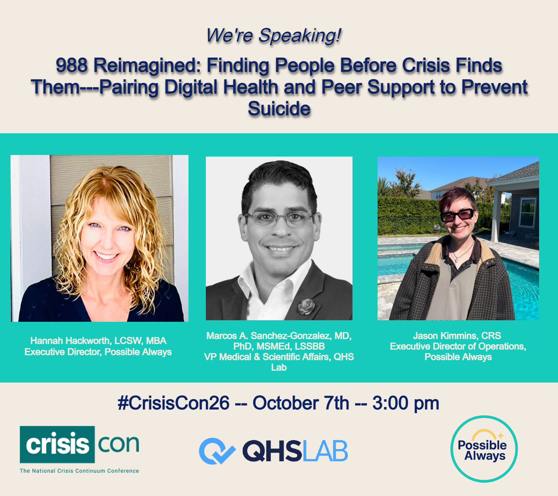Possible Always to Present at CrisisCon 2026
