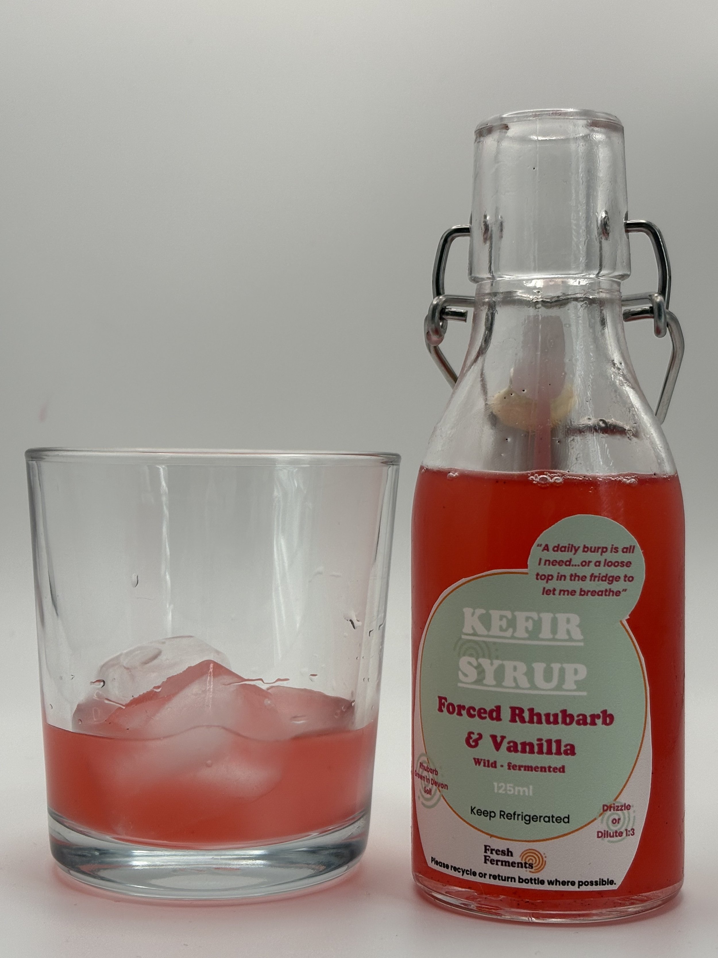 Forced Rhubarb & Vanilla Kefir Cordial Syrup (Batch2) - 150ml