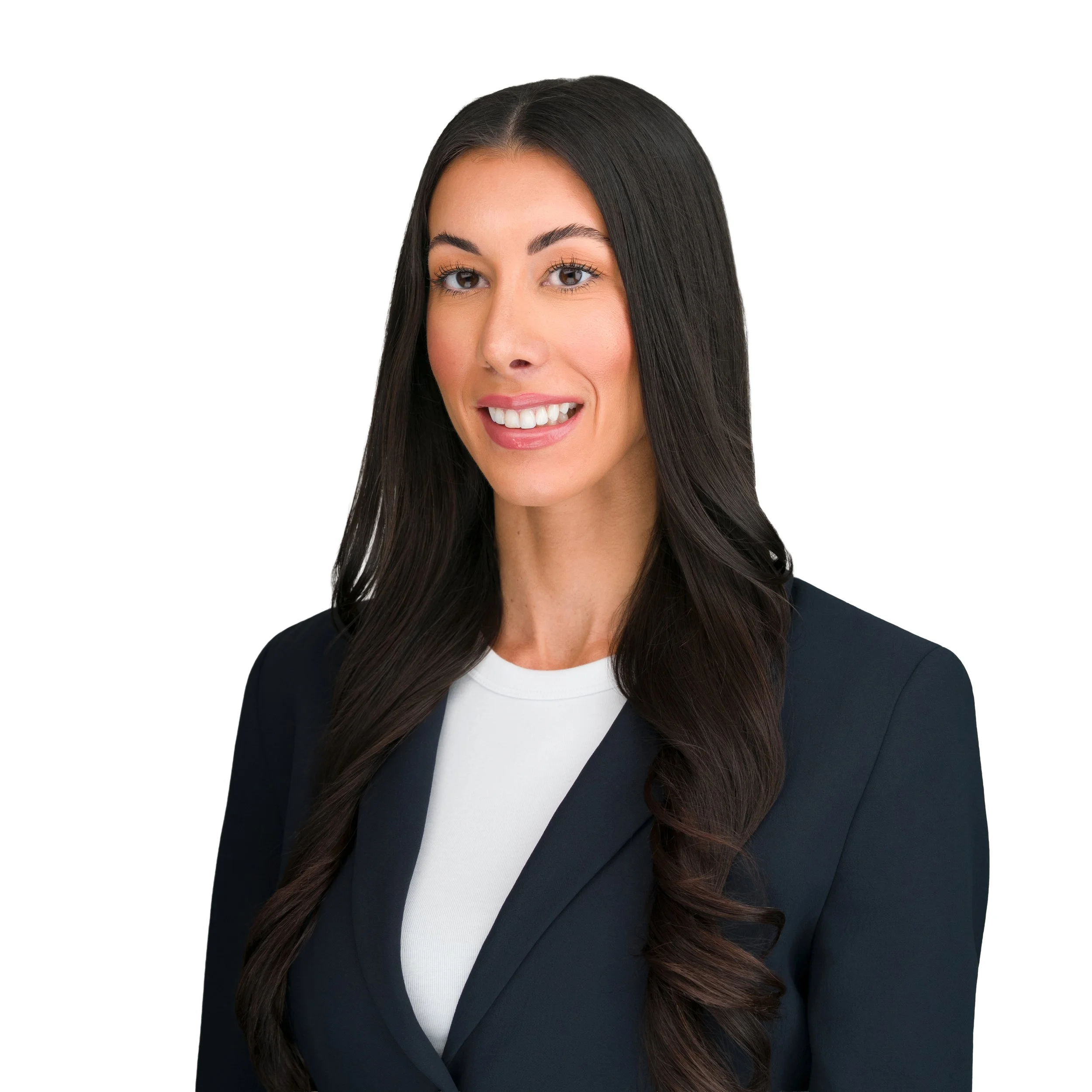 Image of Tiziana Antolino wearing a black blazer and white top.