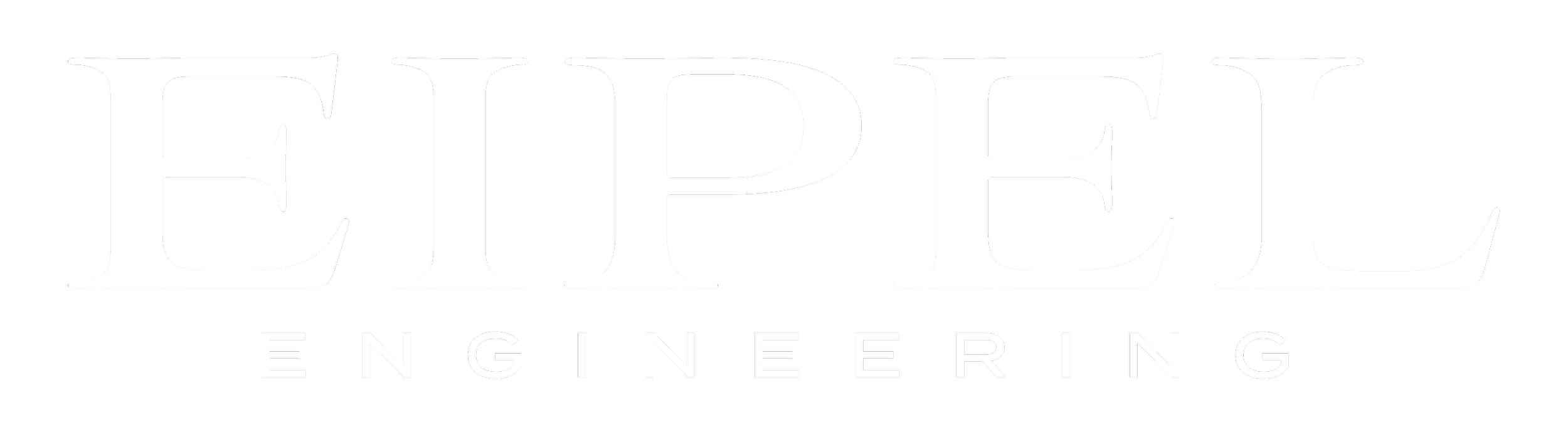 Eipel Engineering logo in white