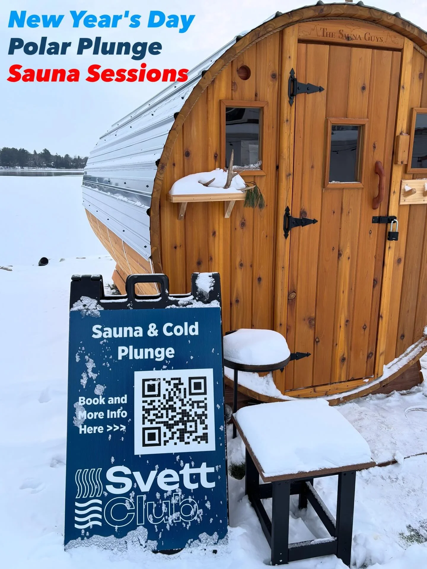 Bookings for New Year's Day Polar Plunge Sauna Sessions are live! 

Reserve your spot to heat up before, during, or after the Plunge. $15, separate booking from the Polar Plunge event, use link below. 

https://svettclub.as.me/polarplunge

#polarplun