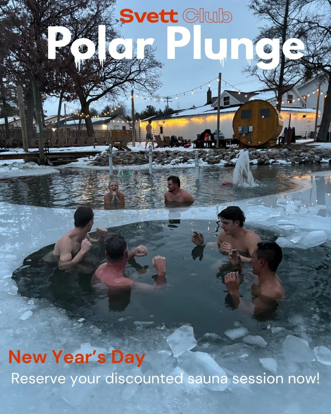 Make sure you have a hot place to go after the polar plunge event New Year's Day at the ICC! Book your sauna session here: 
https://svettclub.as.me/polarplunge 

$15 for a reservation, $20 at the door

Chill Out, Heat Up!