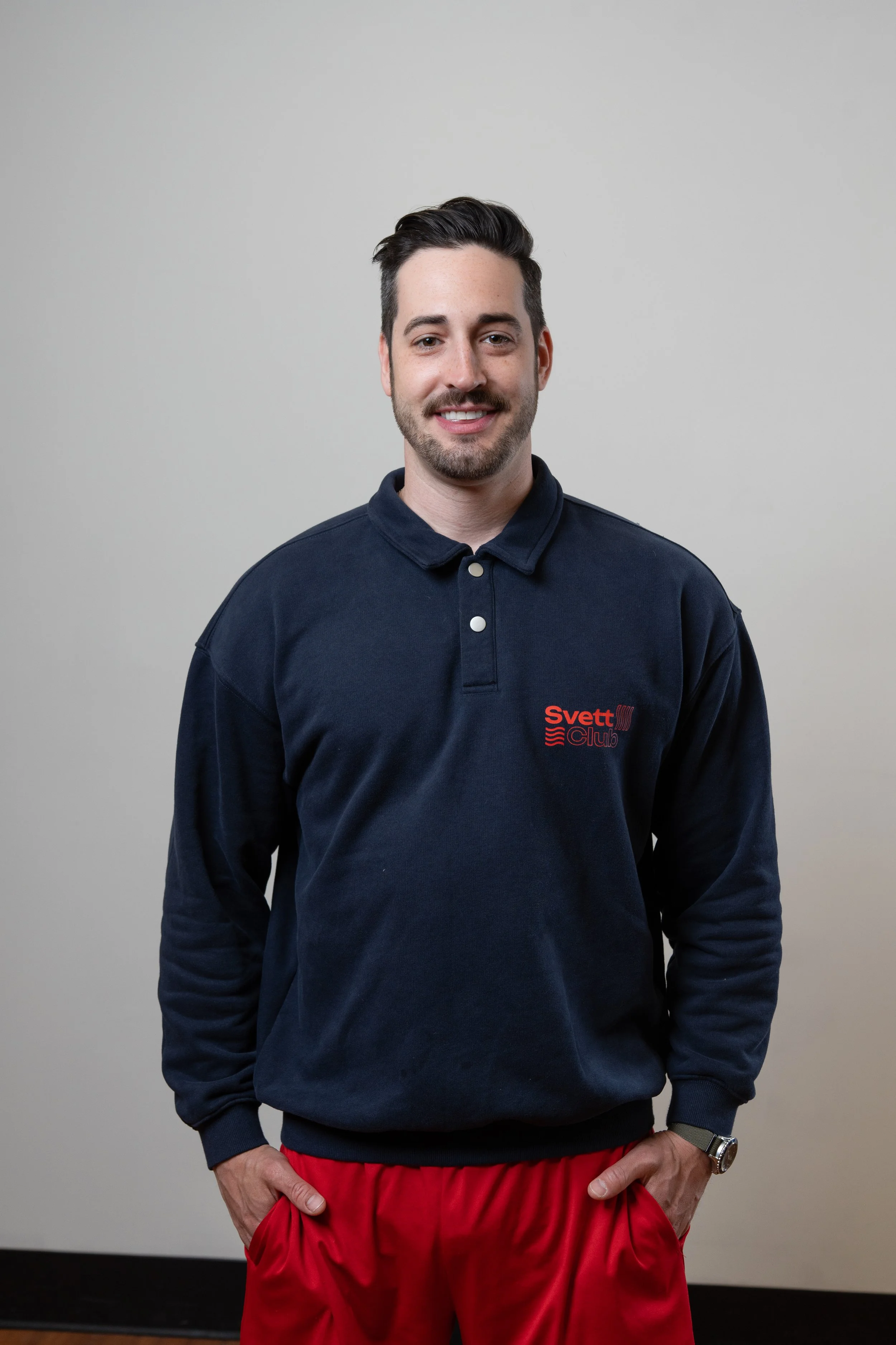 Heavyweight Polo-Collar Sweatshirt