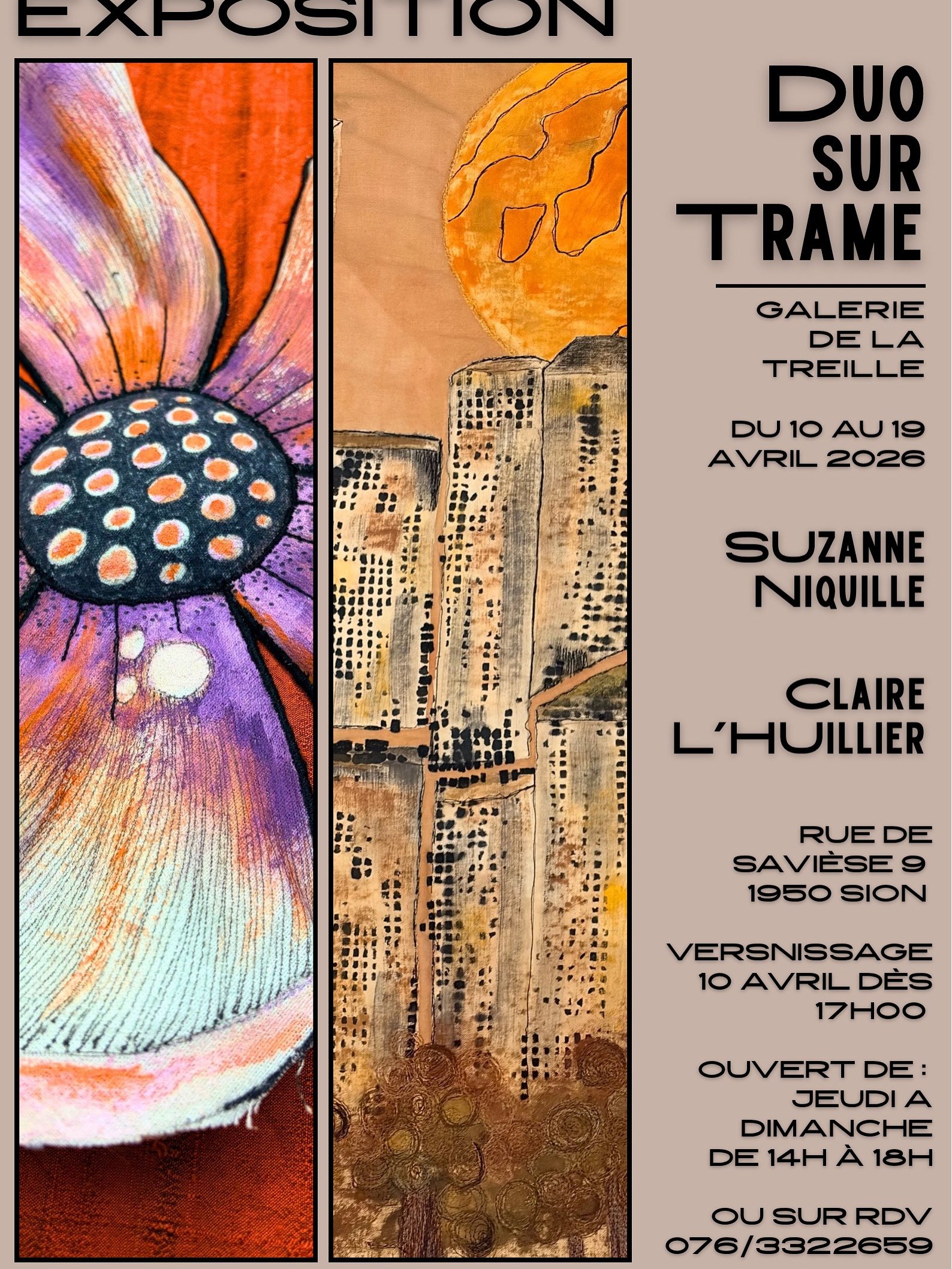 Exposition – Entre la toile et la trame