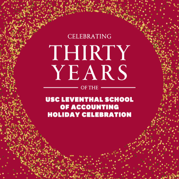 Identity for the USC Leventhal Thirty Years Anniversary Gala