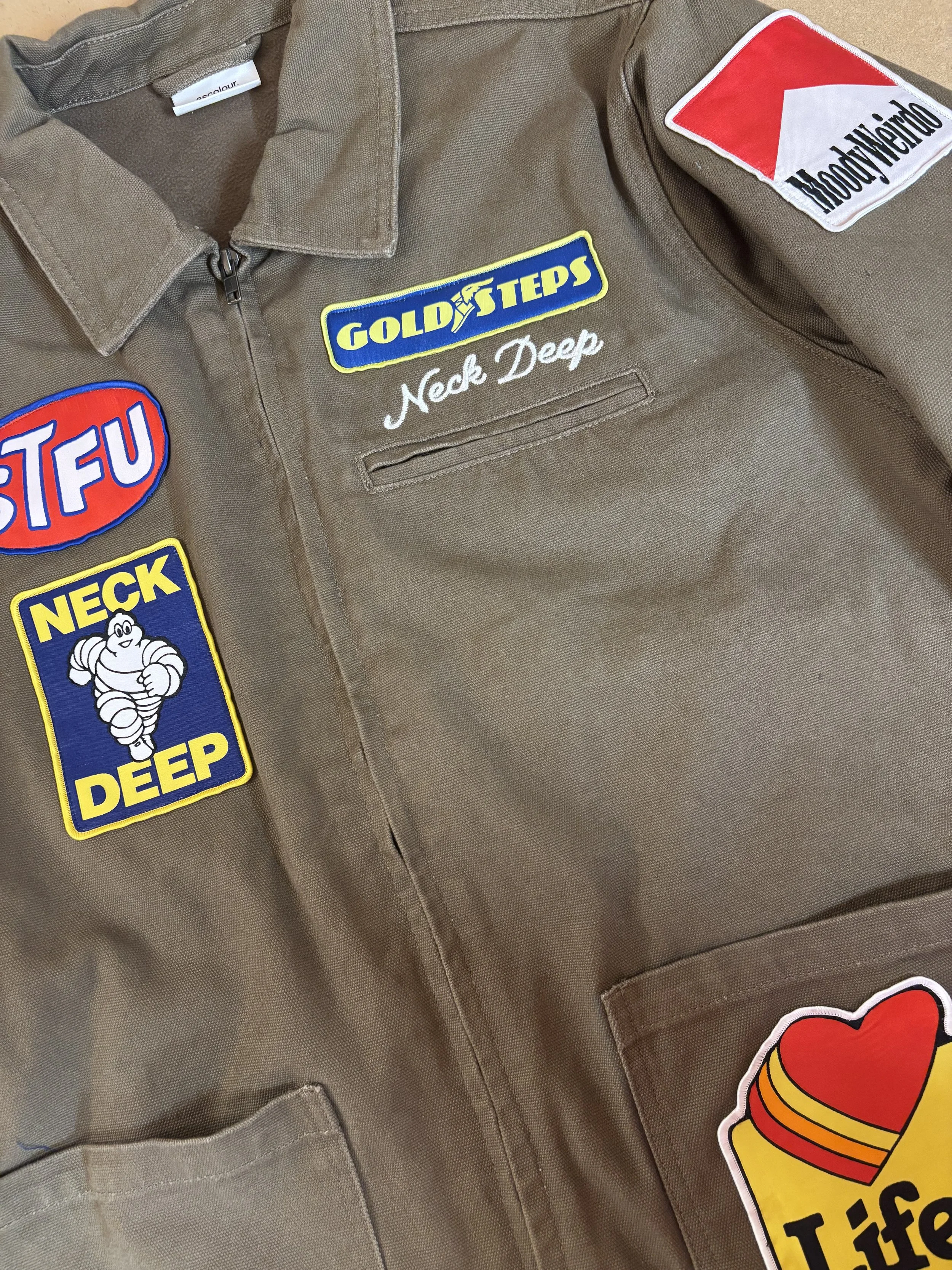 Stitching Patches for Neck Deep’s Jackets