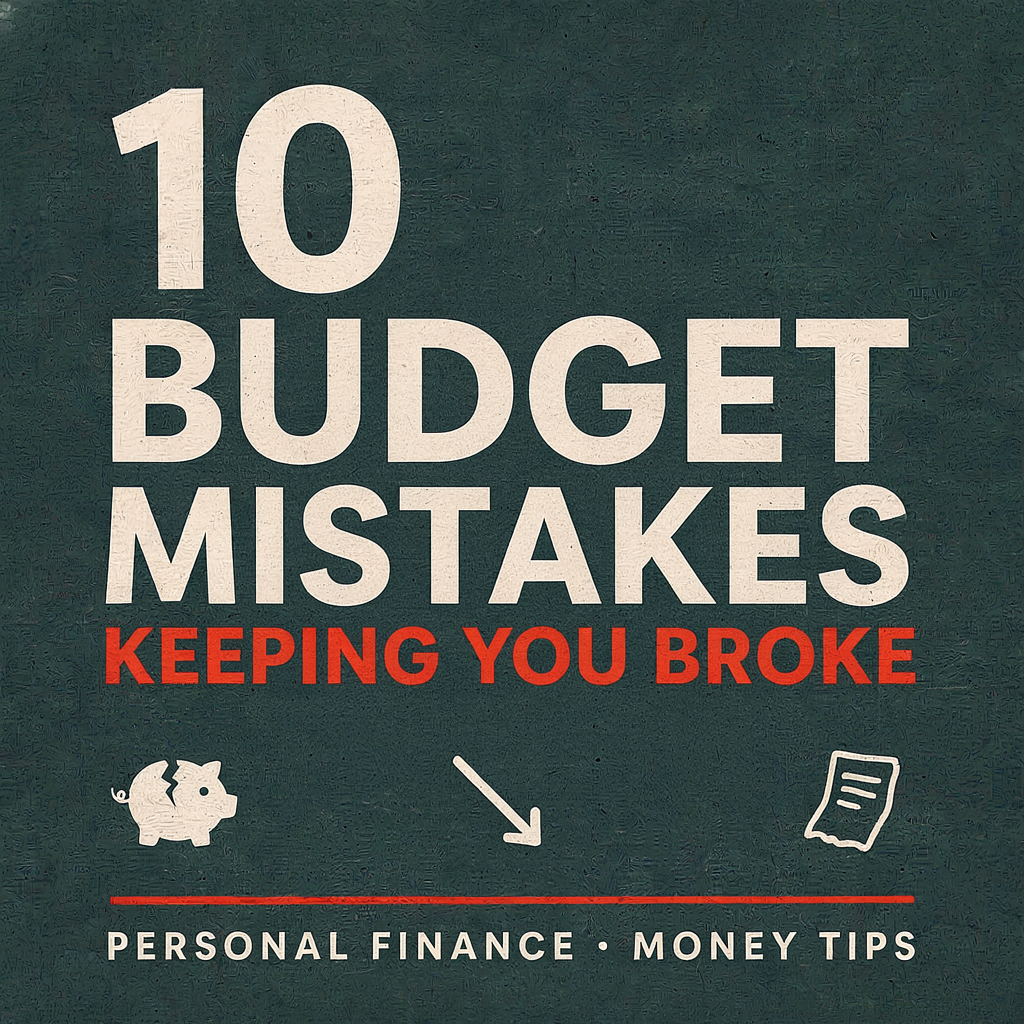 10 Budget Mistakes Keeping You Broke (And How to Fix Them)