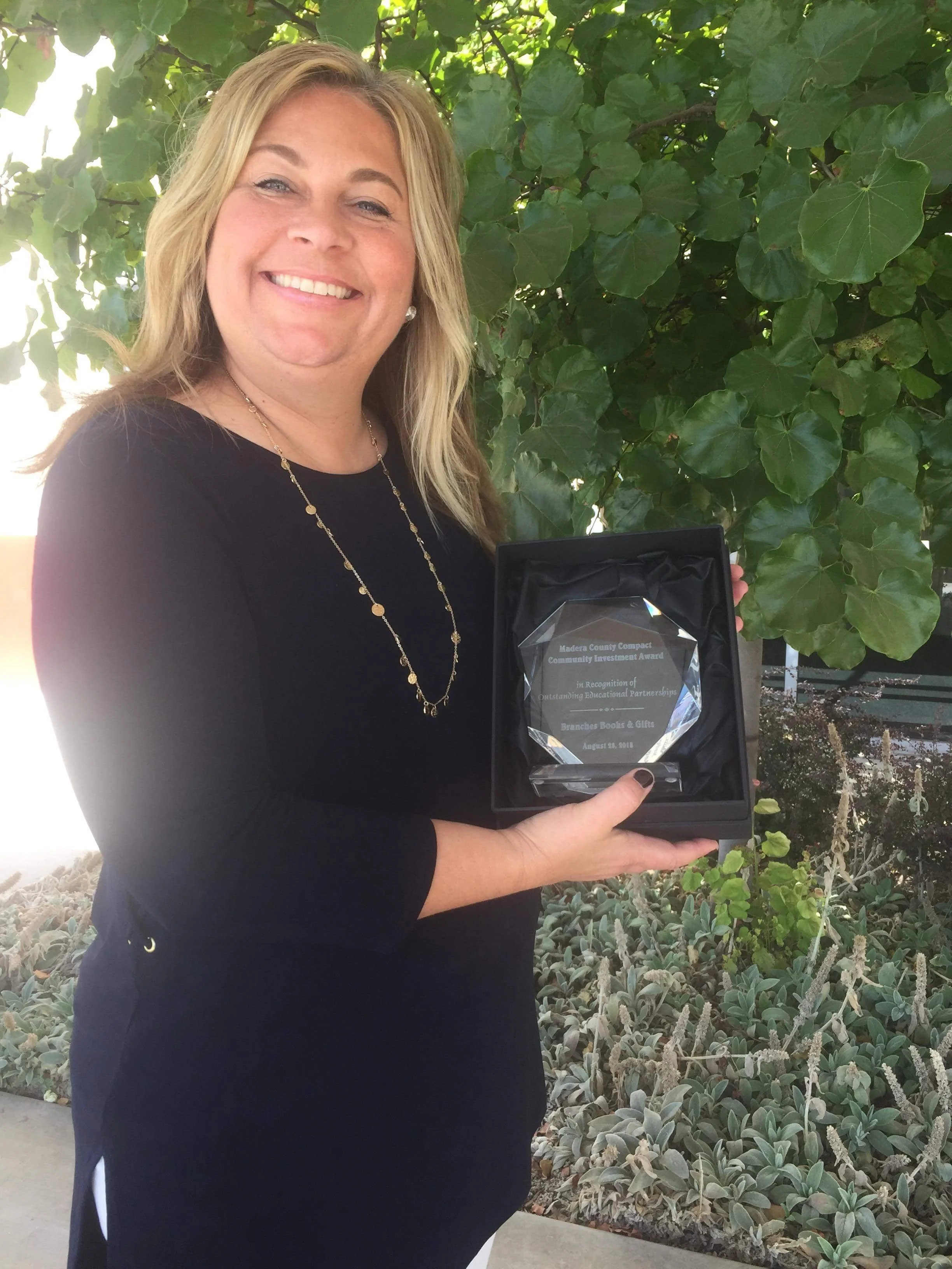 Madera County Compact Community Investment Award | Crystal Tower Award: Historically awarded by the Madera Compact to local businesses for significant contributions to the community.