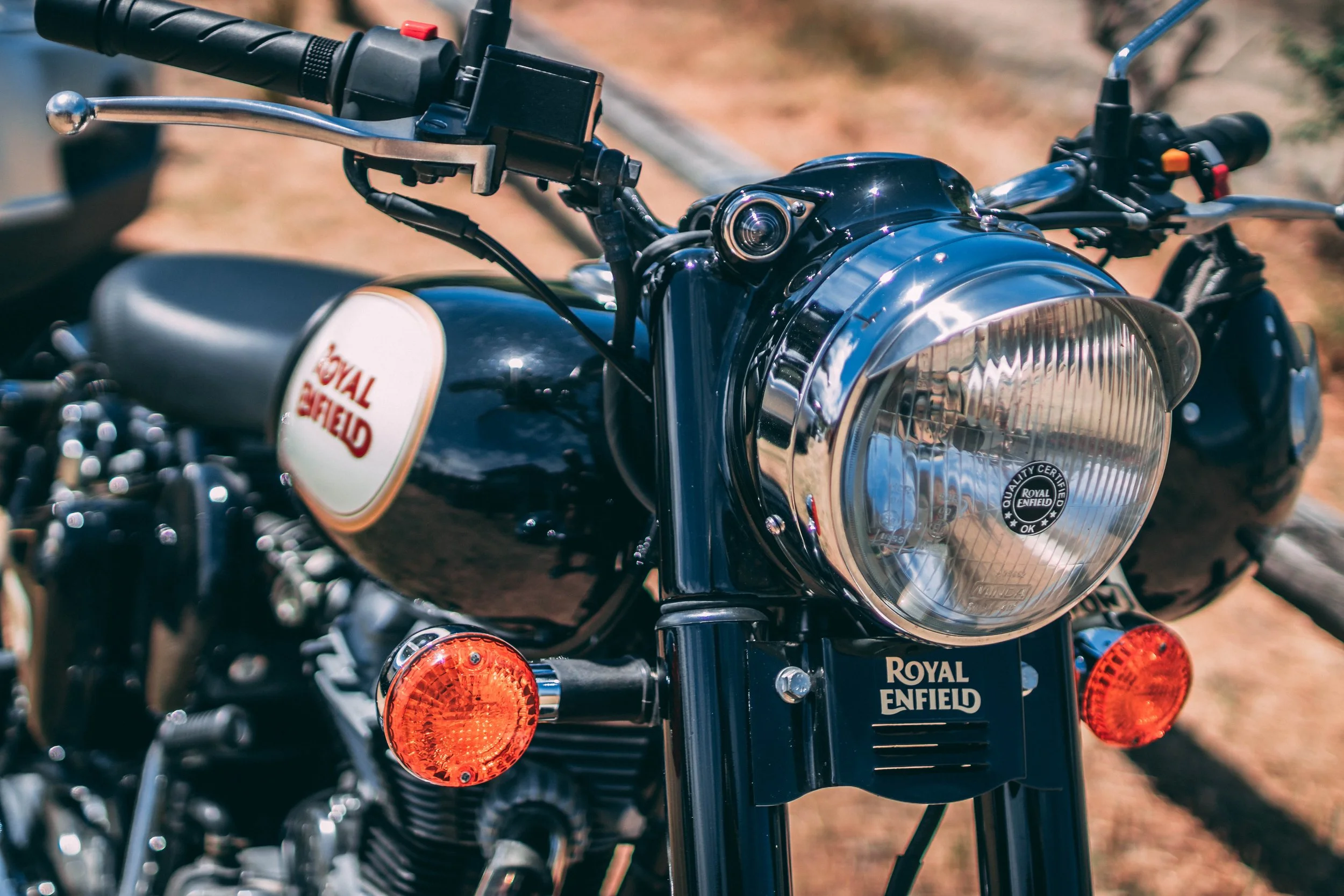 A Royal Enfield motorcycle