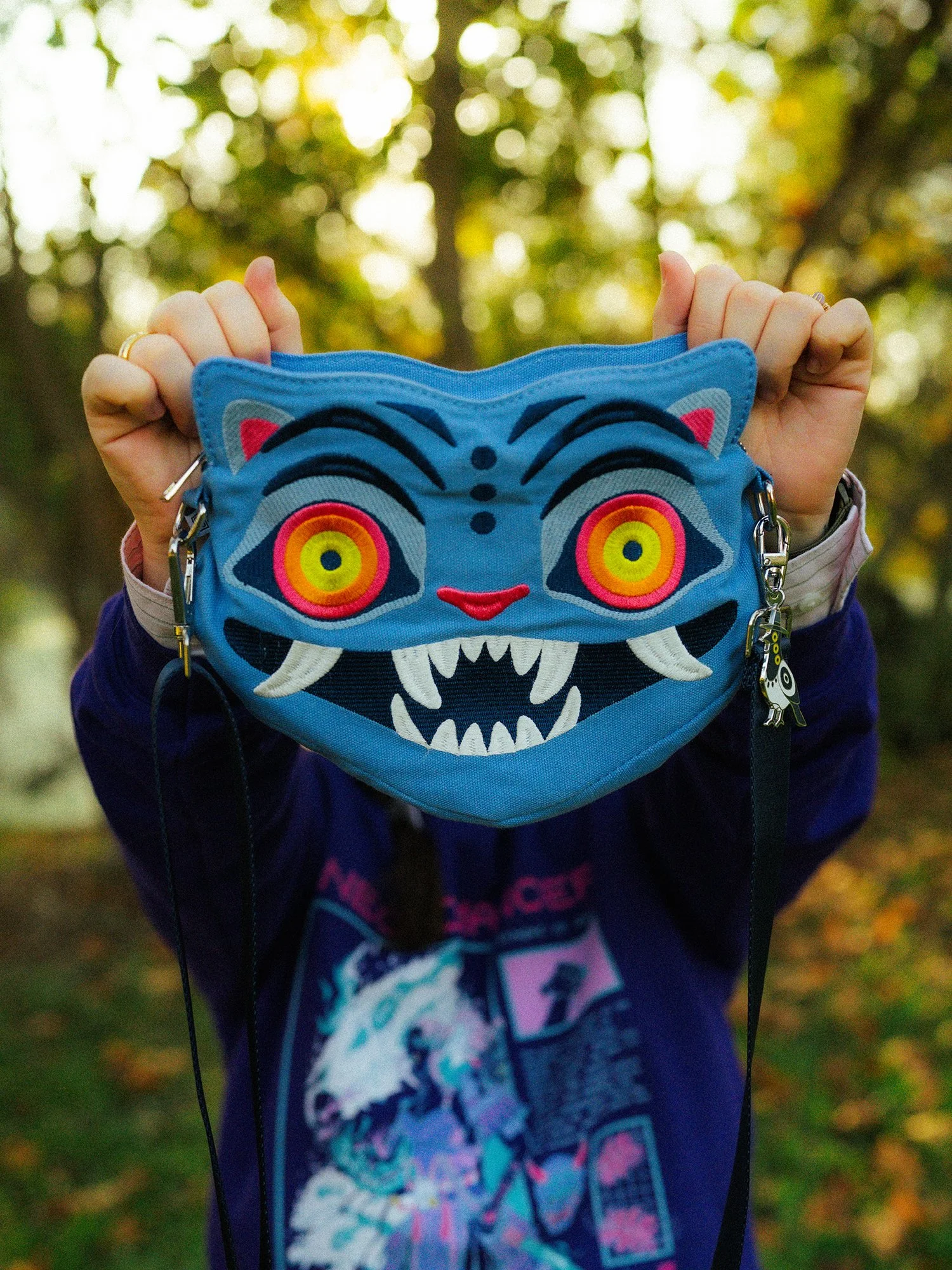 Blue Tiger Crossbody Bag