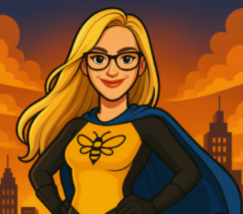 𝐒𝐮𝐩𝐞𝐫𝐡𝐞𝐫𝐨 𝐍𝐚𝐦𝐞:                                   The Golden Quill ✨ Aka BuzzMaker