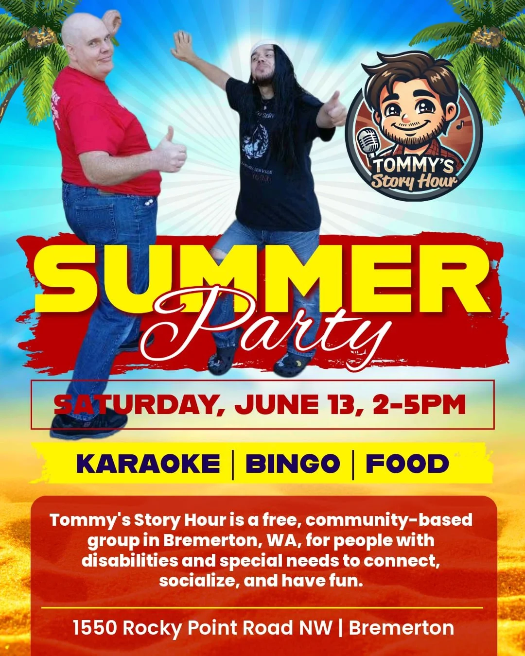Tommy’s Story Hour Summer Party, Community Q&amp;A &amp; Krispy Kreme Fundraiser