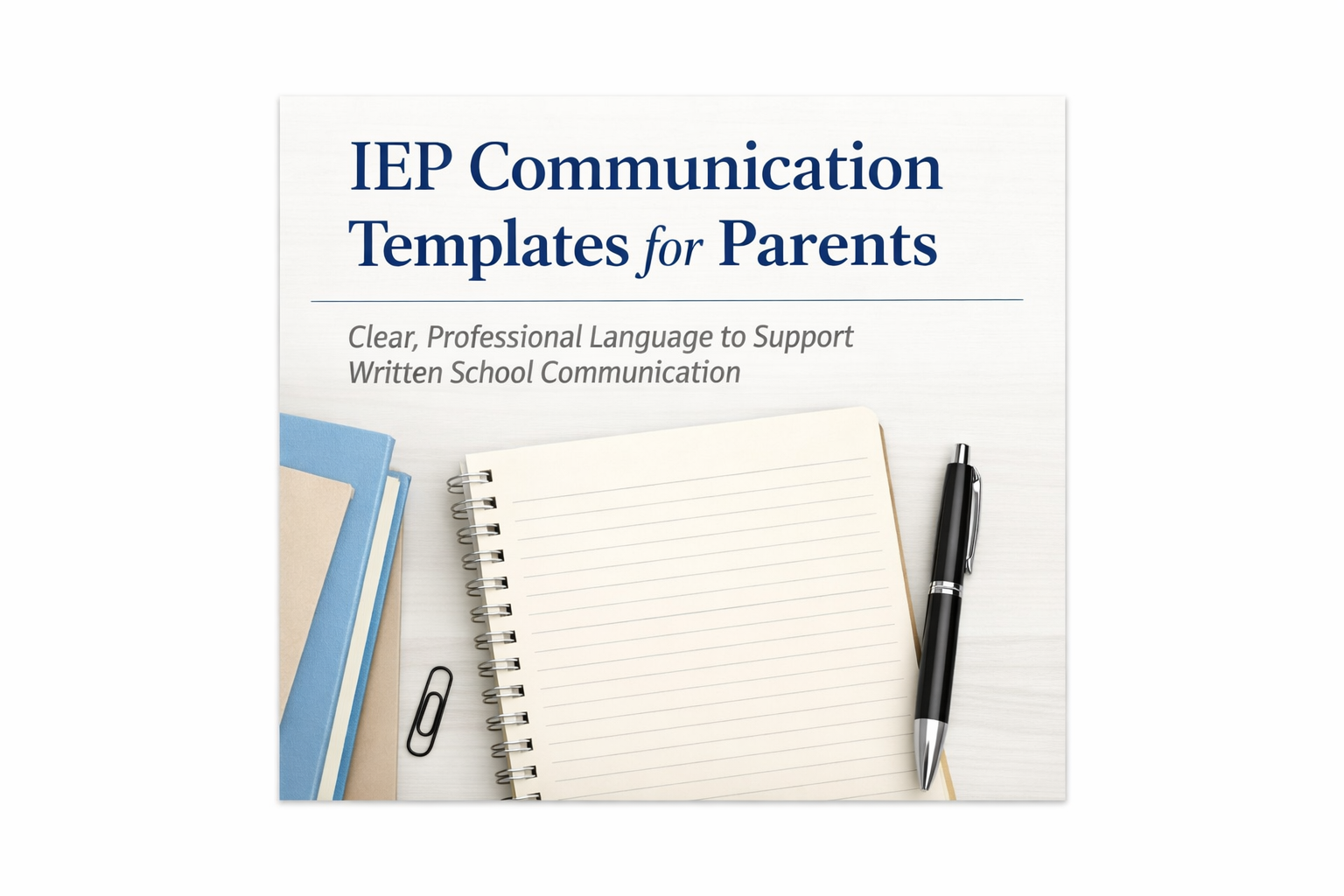 IEP Communication Templates for Parents (Digital Download)