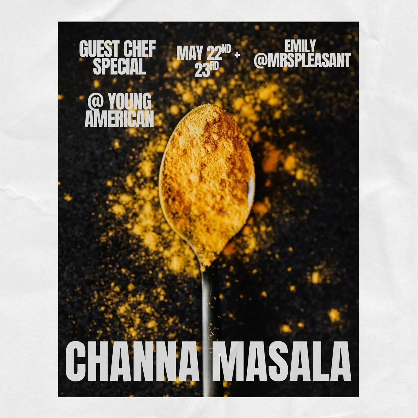 Get out of the rain and warm up with some Channa Masala. #guestchefspecial #vegan #vegetarian @youngamericancider