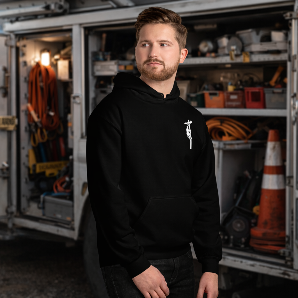 Lineman Hoodie Front (Work Truck Background).png