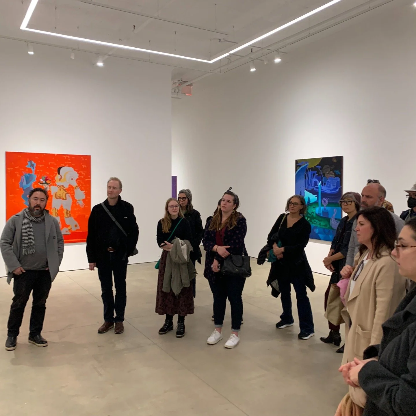 @clark_mfa gallery swing in Tribeca to @ppowgallery for Hortensia Mi Kafchin show among many other galleries in this hopping part of the city. @sloatie and @peterrostovsky led the art march!