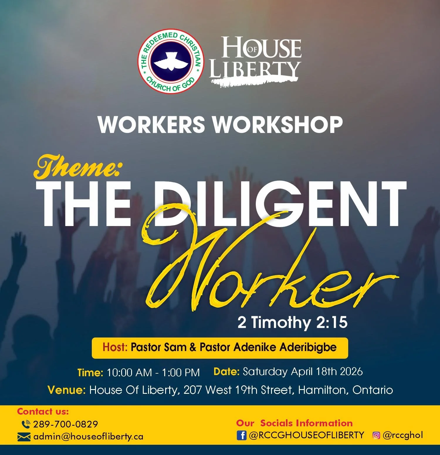 Workers Workshop (Theme: The Diligent Worker)