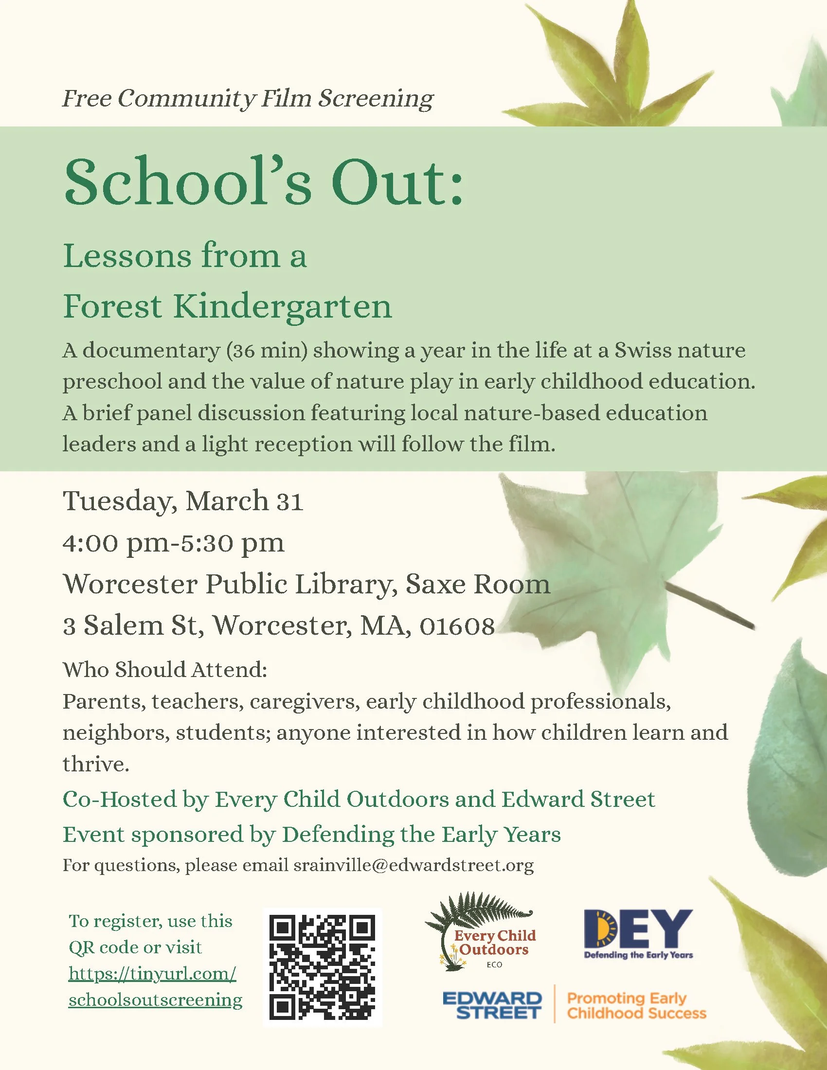 School's Out Flyer 2026