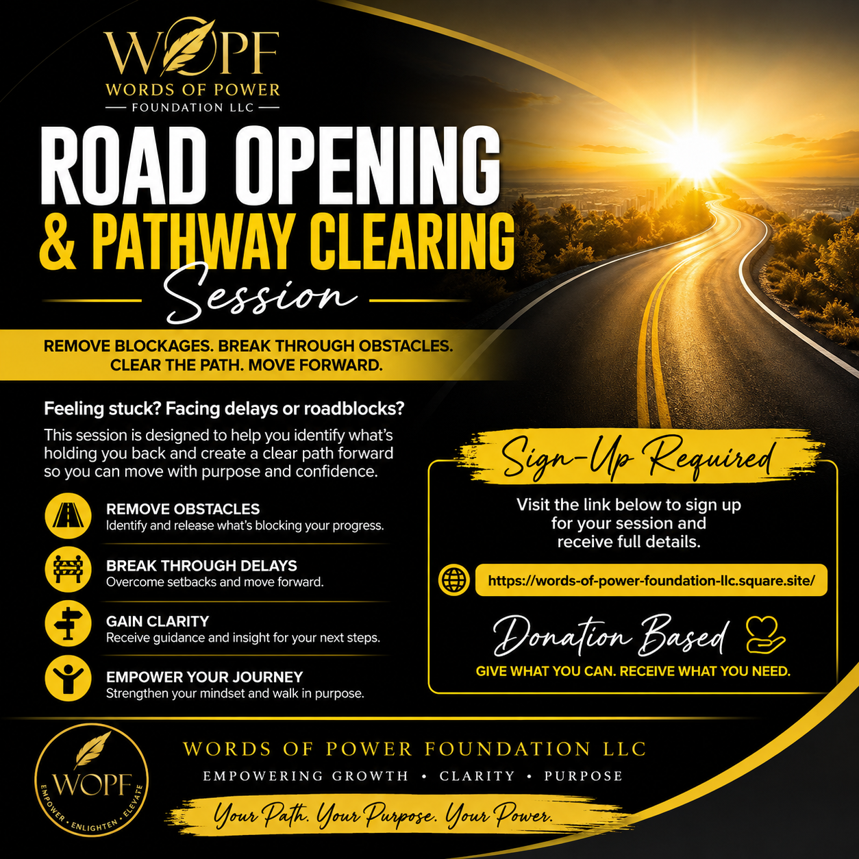ROAD OPENING & PATHWAY CLEARING SESSION