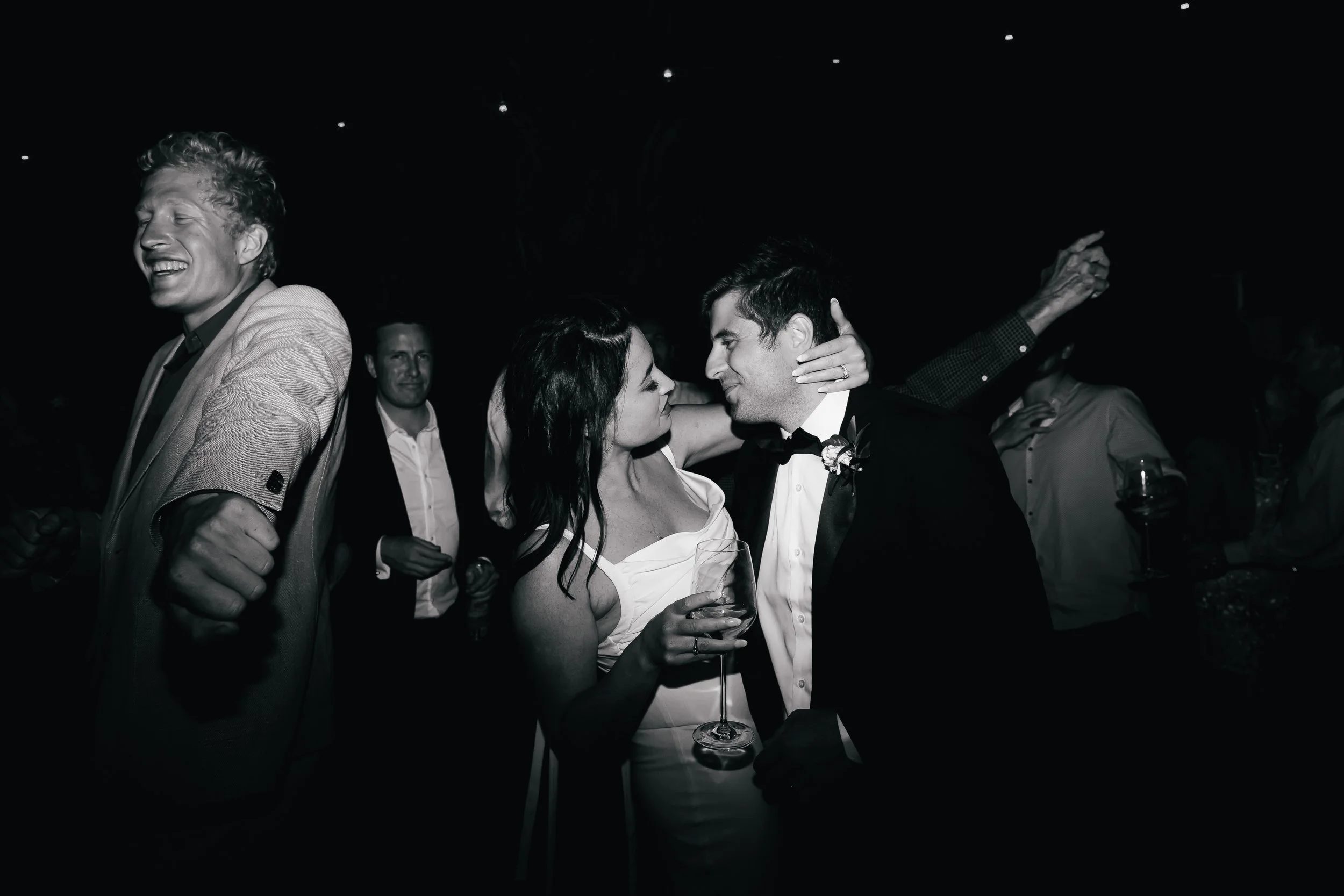 Bride and groom on the dance floor