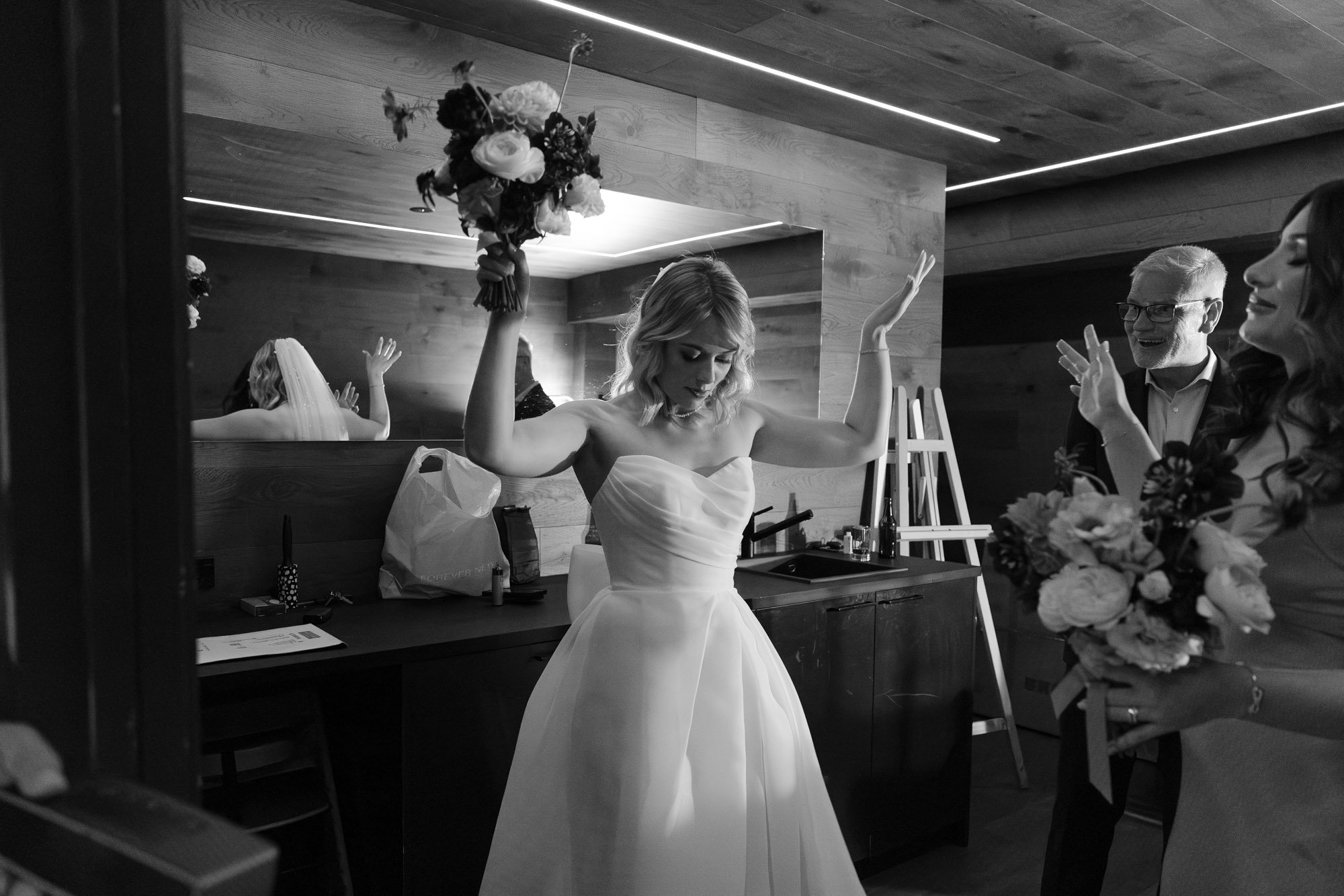 Kat dancing pre ceremony