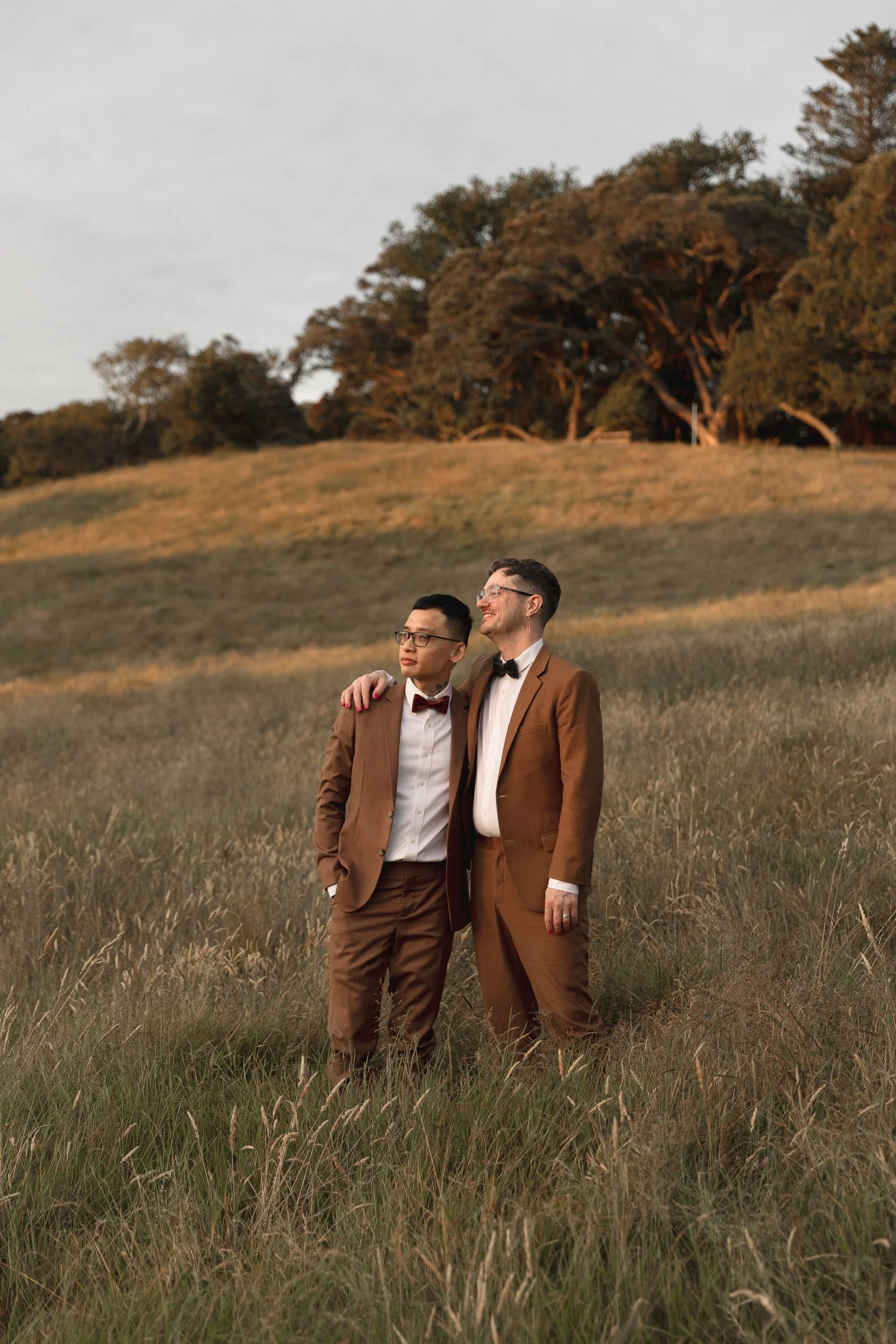 Nigel and Clint in the long grass