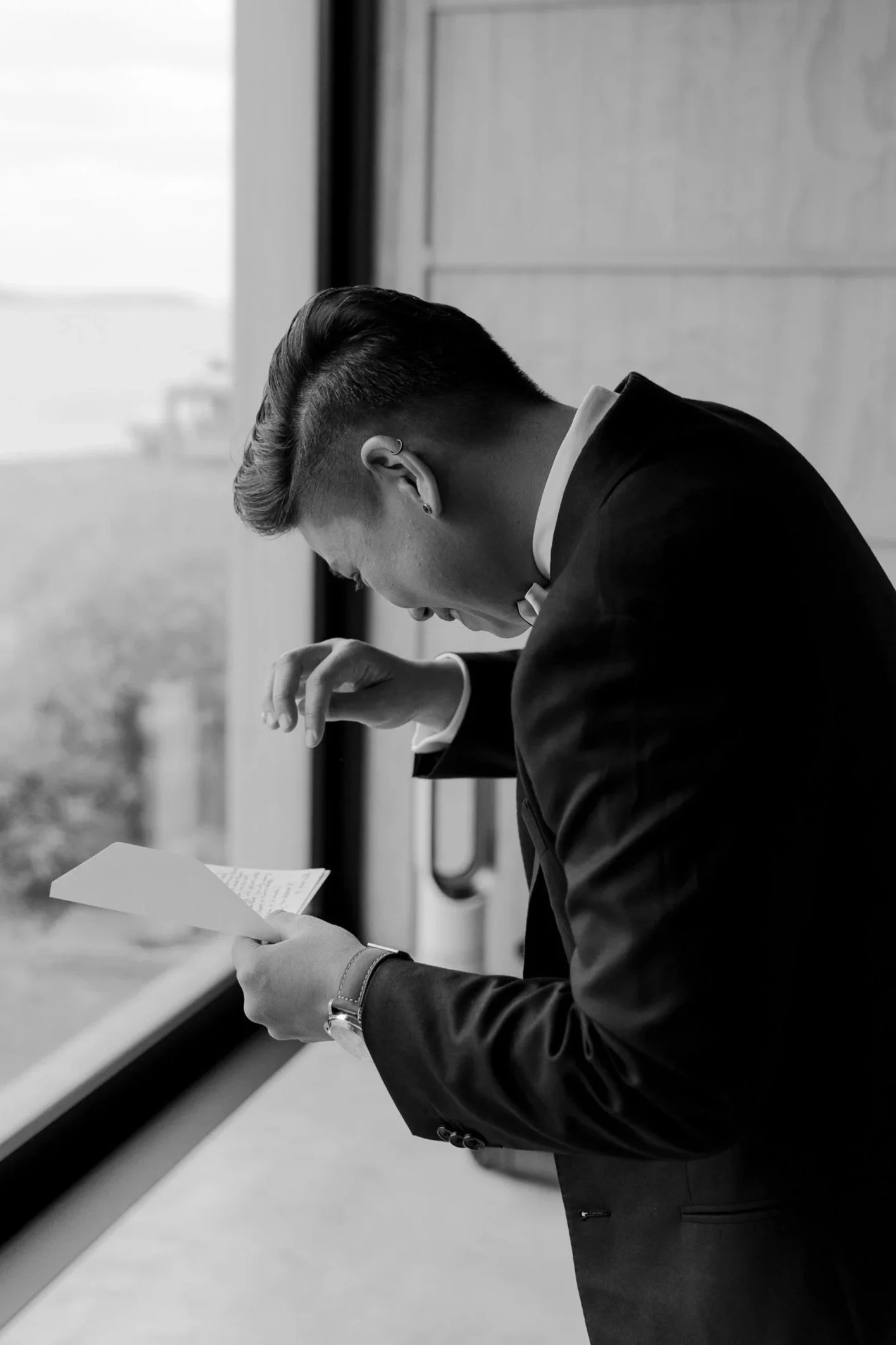 Groom reading speech