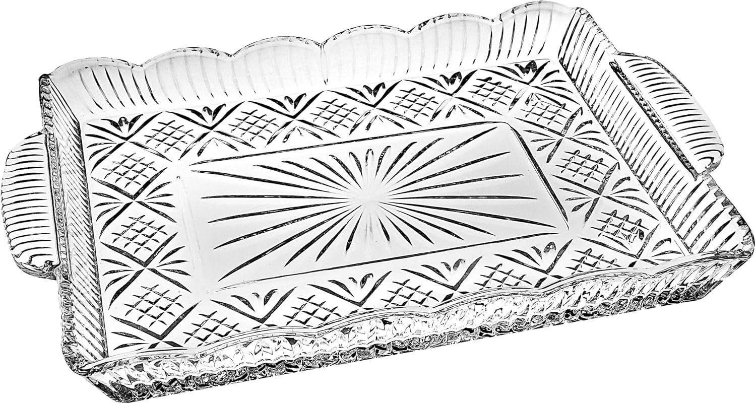 Clear Crystal Serving Tray