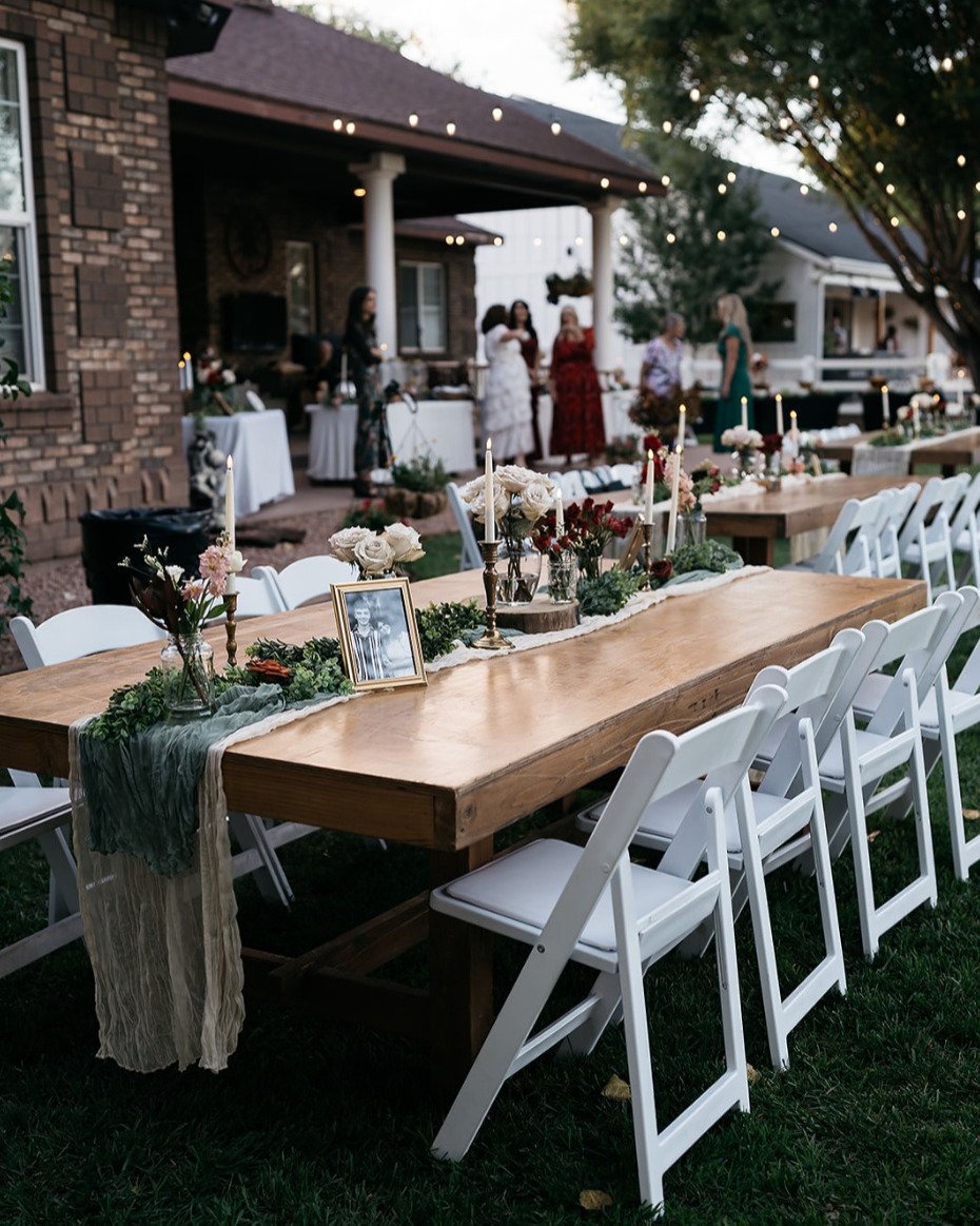 Backyard sunset magic for the lovely Mr and Mrs McDonald.

#backyardweddings #weddingrentals #sunsetweddings #eventrentals #dreamdayeventrentals