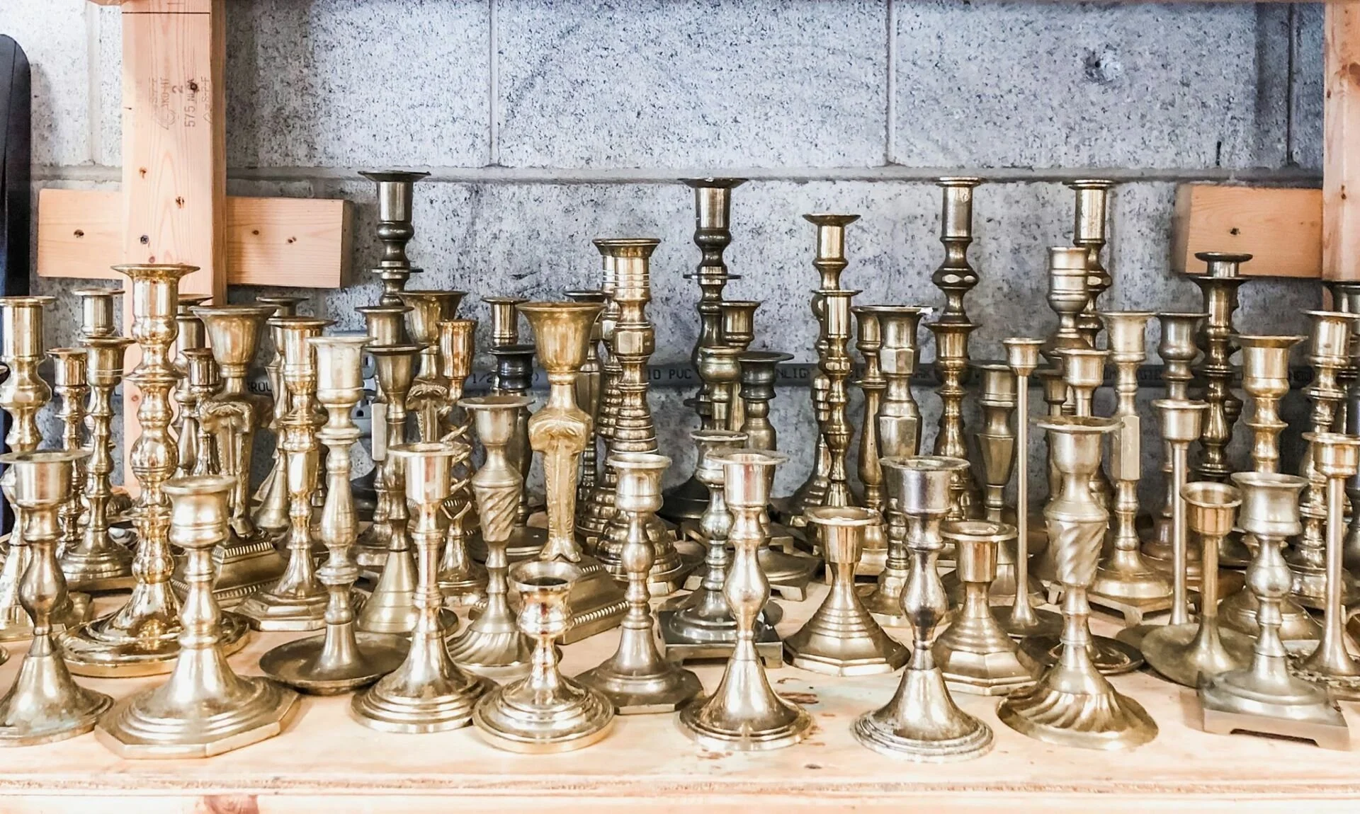 Vintage Gold Candlesticks