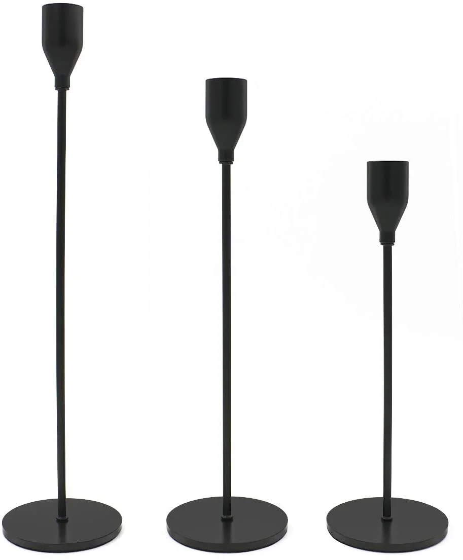 Black Modern Candlesticks