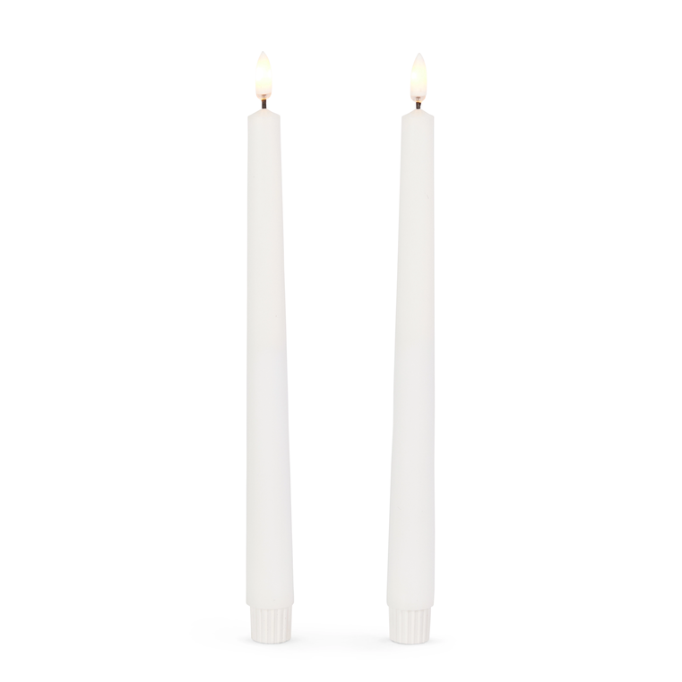 LED Taper Candles White