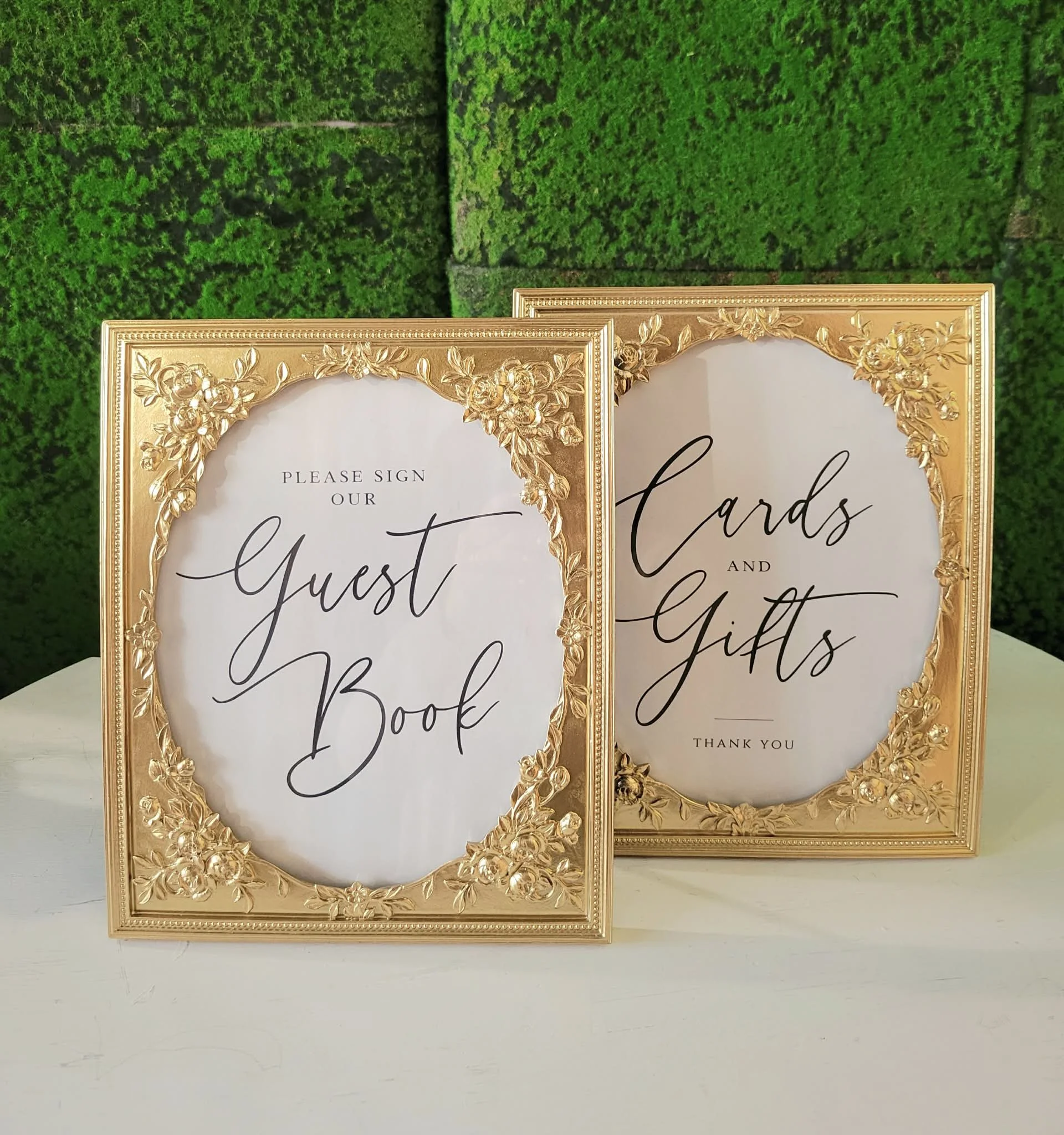 Gold Ornate Table Frames