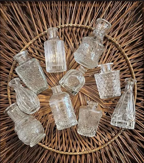 Assorted Bud Vases Clear