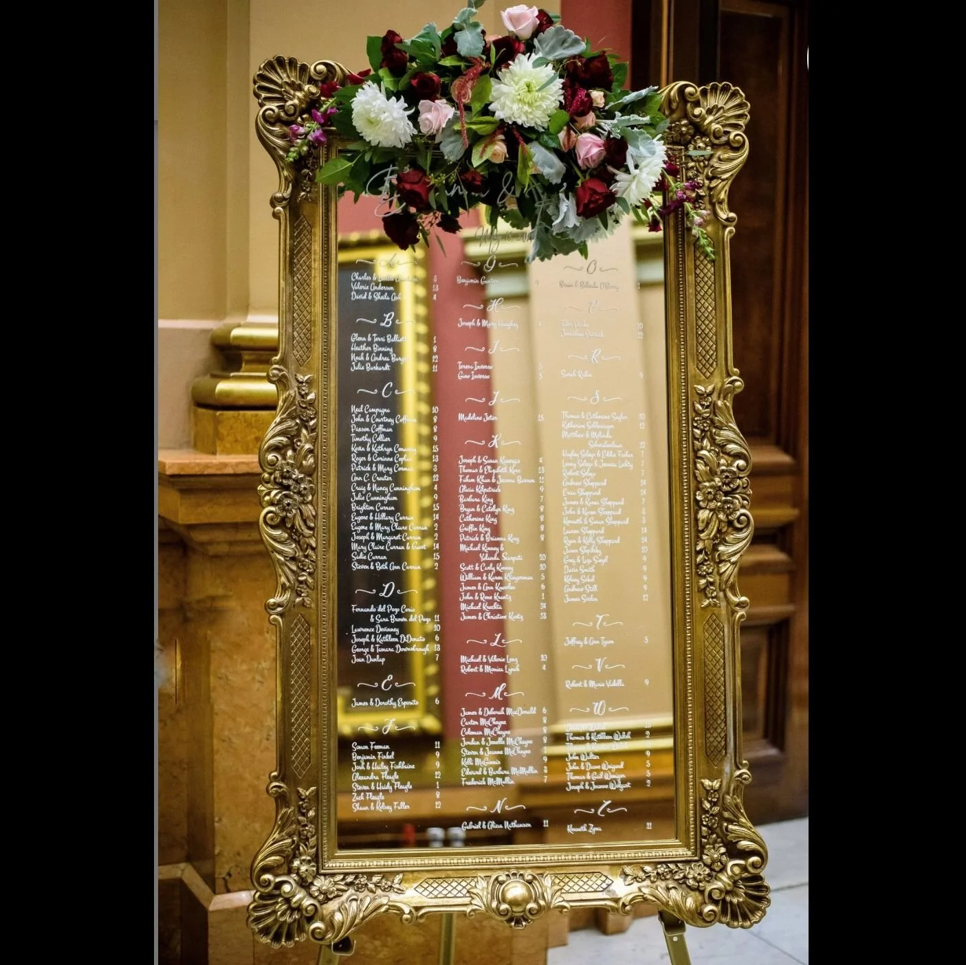 Tall Gold Vintage Mirror