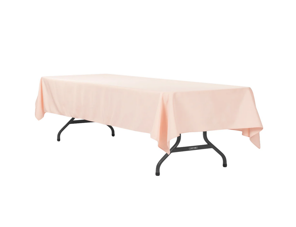 Rectangle Polyester Tablecloth - Blush