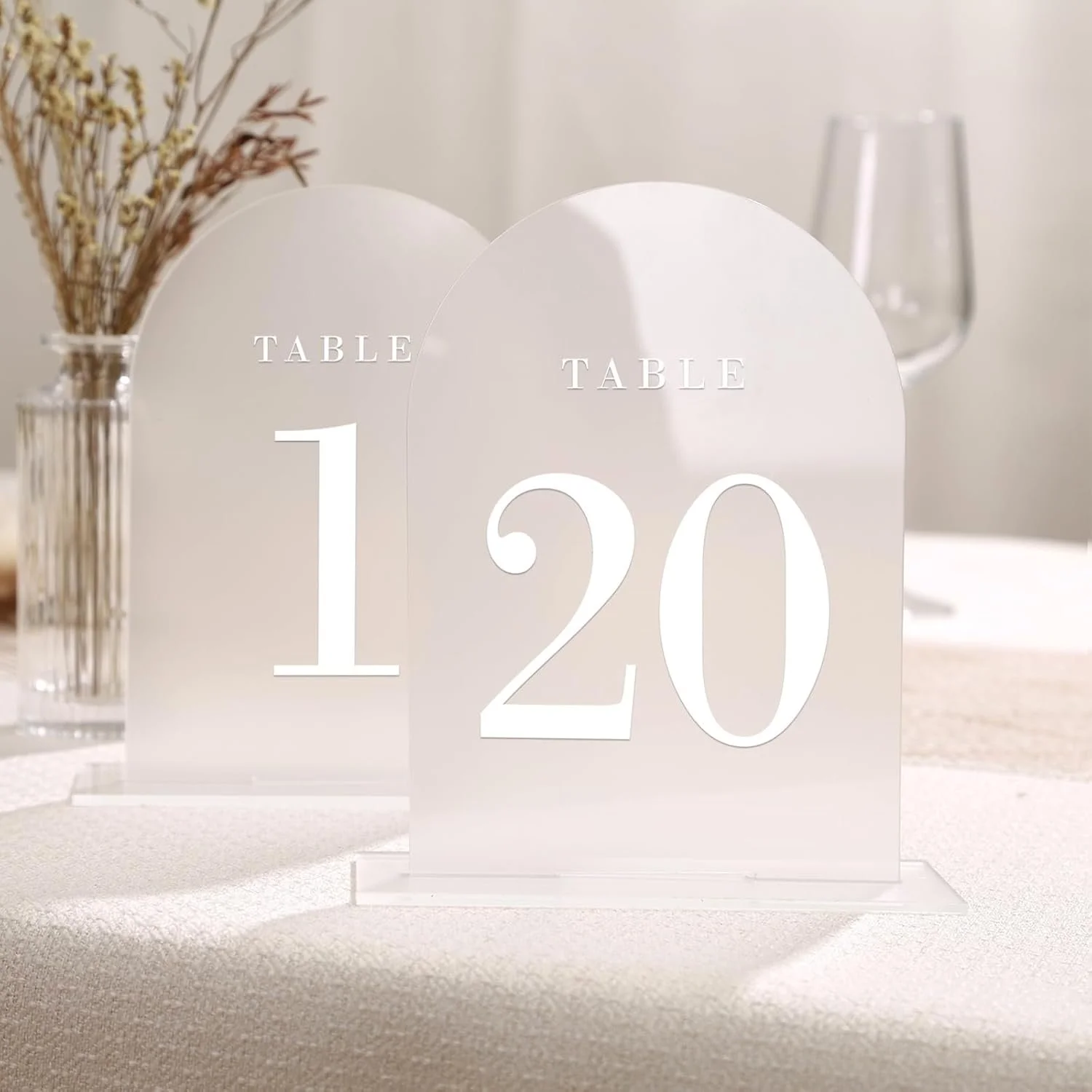 Frosted Arch Table Numbers