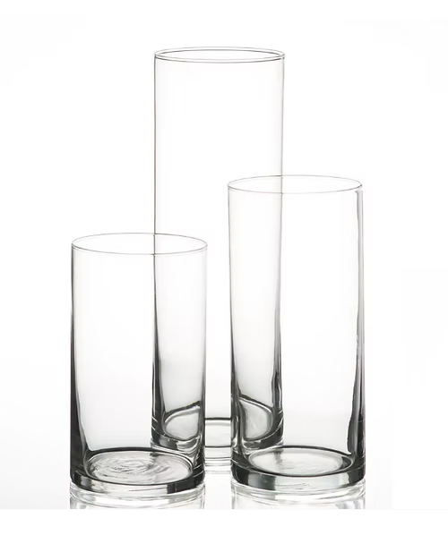 Glass Cylinder Hurricane Vases