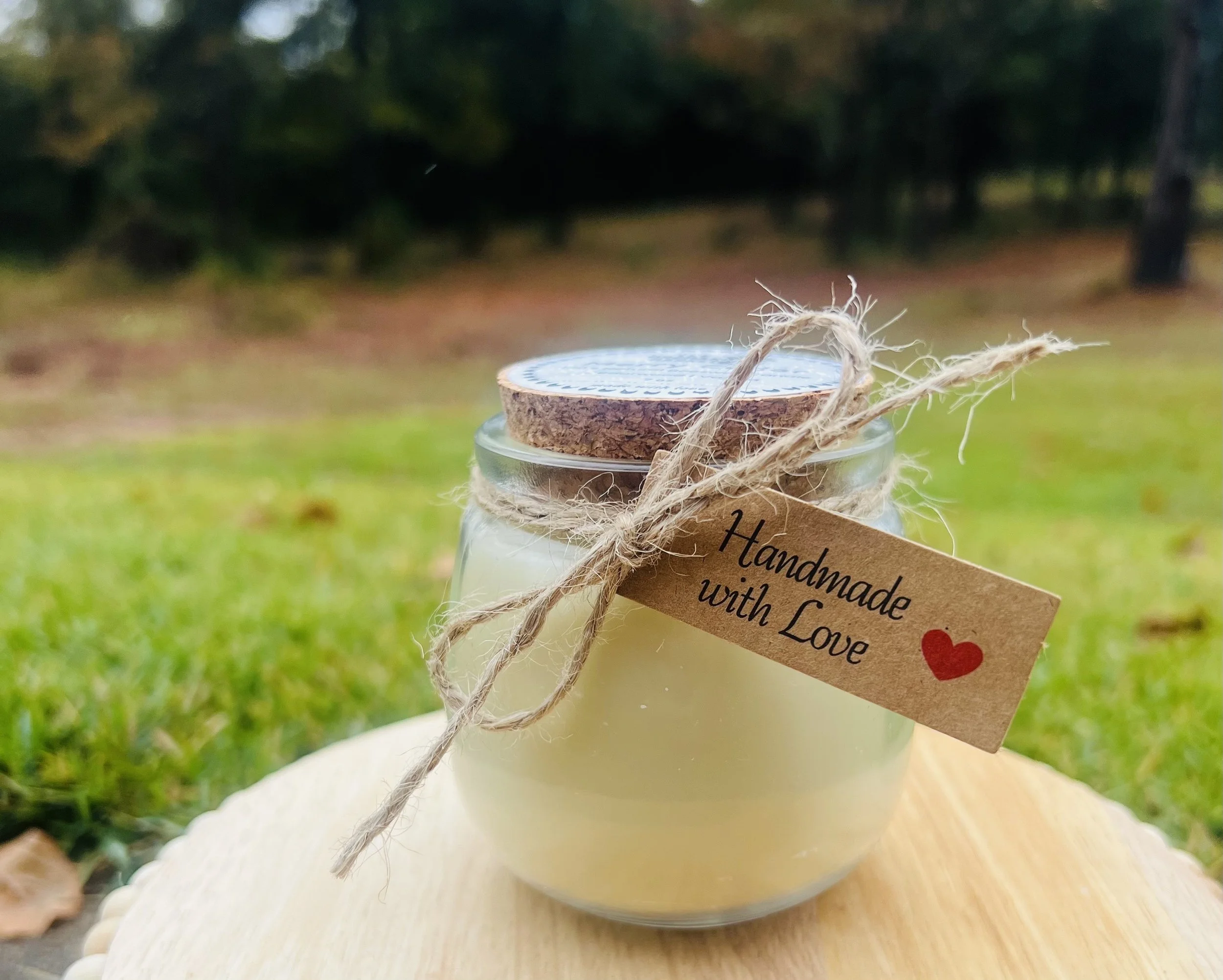 Glass Jar with Cork Lid - 7 oz.