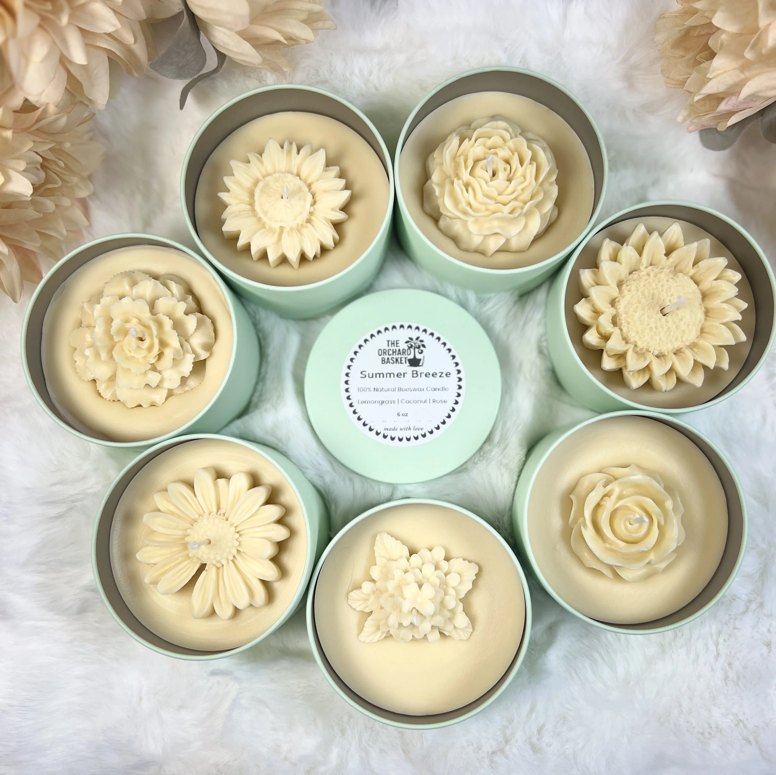 "Summer Breeze" Mint Green Tin - 8 oz.