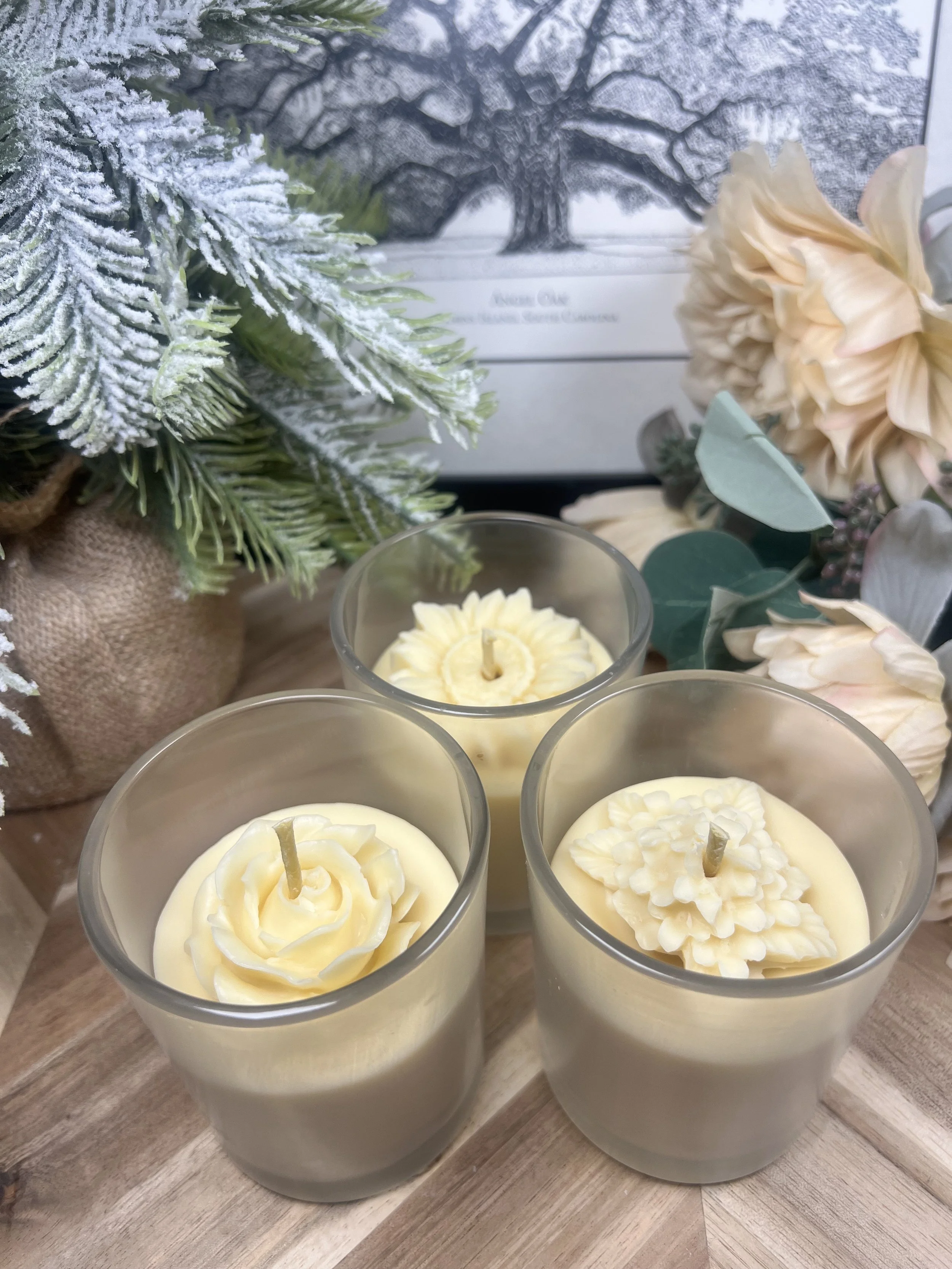 "Driftwood Rose" - Sea Glass 6 oz