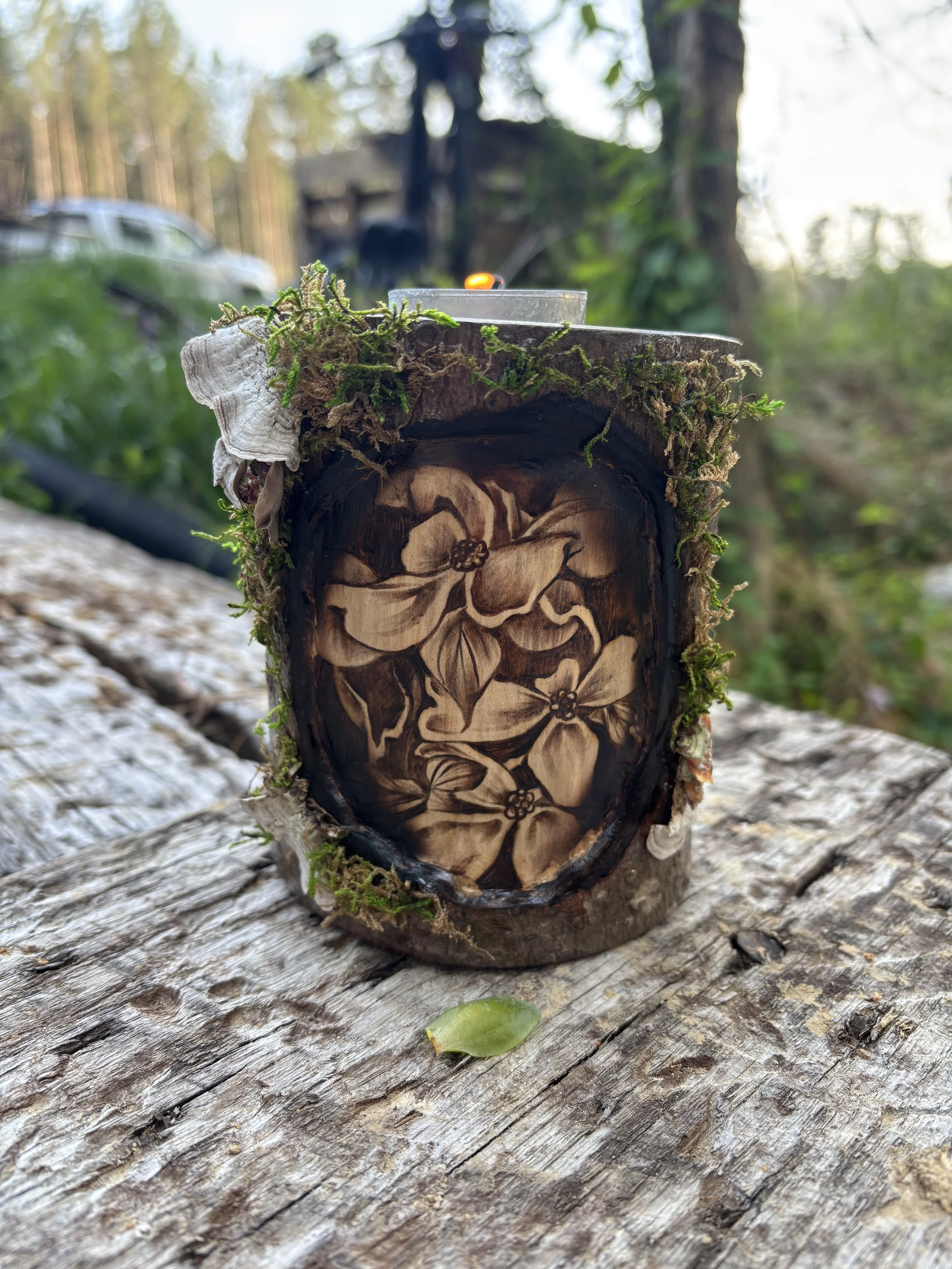 Dogwood Flower Tea Light Tower