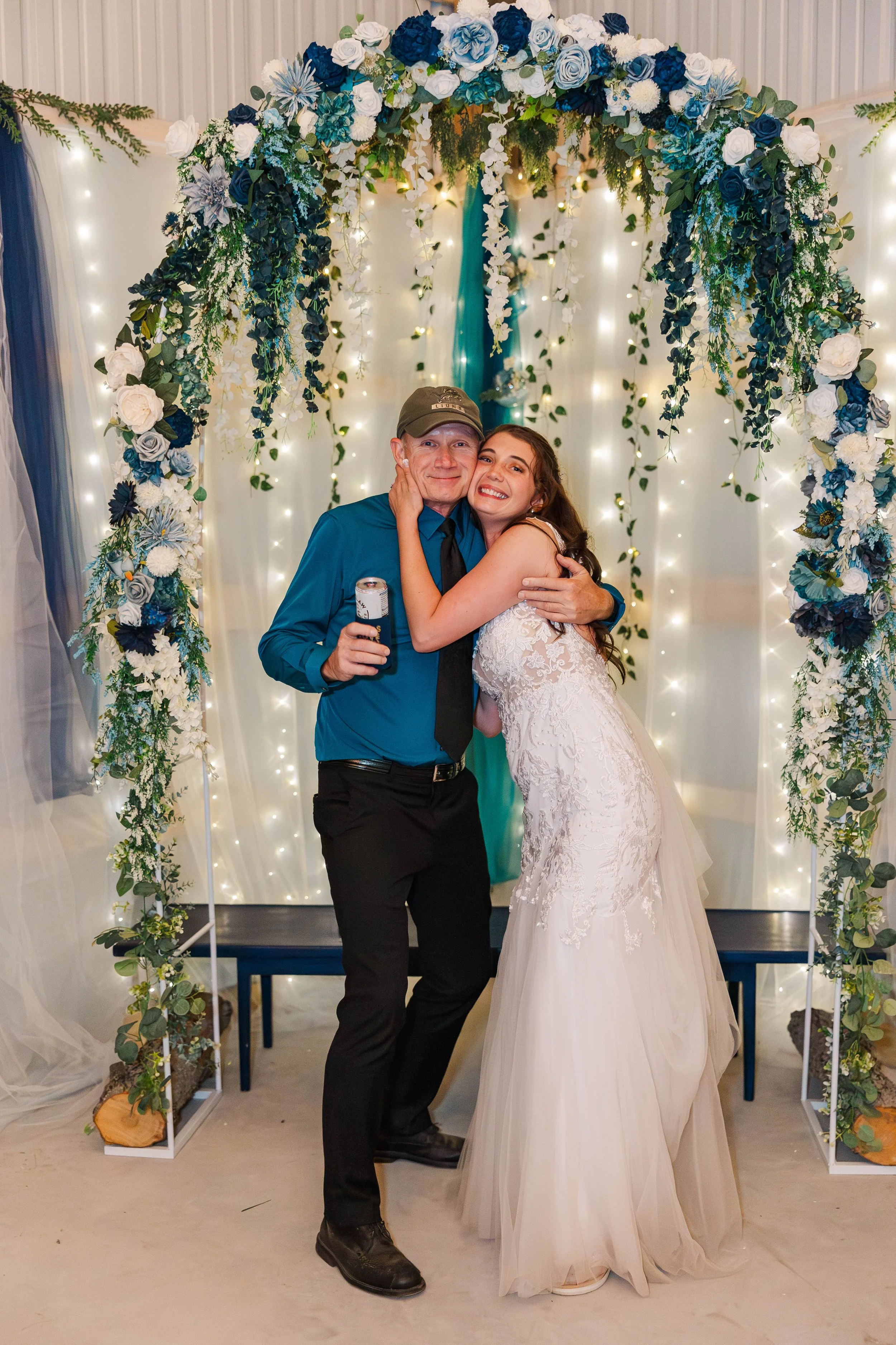 Archway from Reception for photos with the bride. 08/31/24