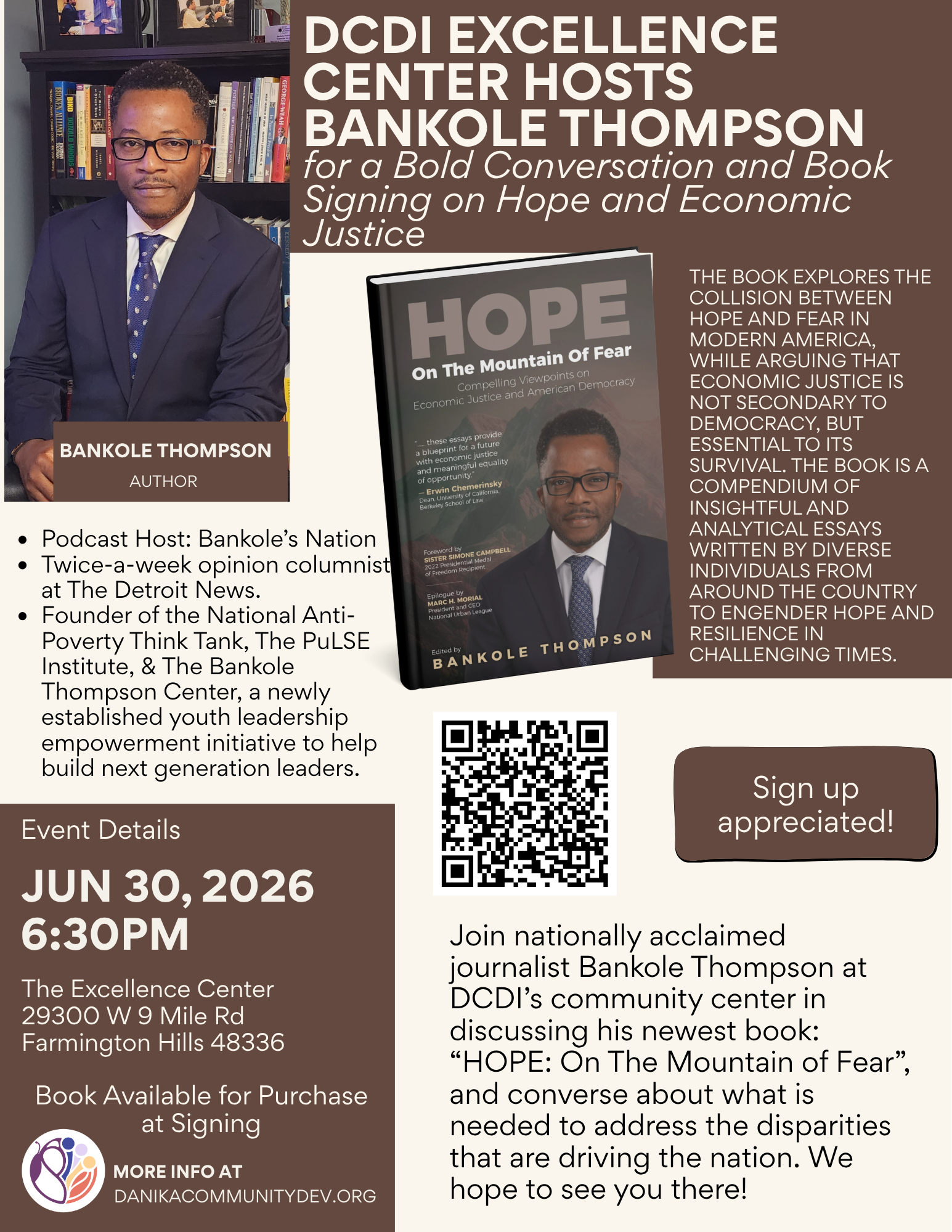 Book Signing & Conversation w/ Bankole Thompson