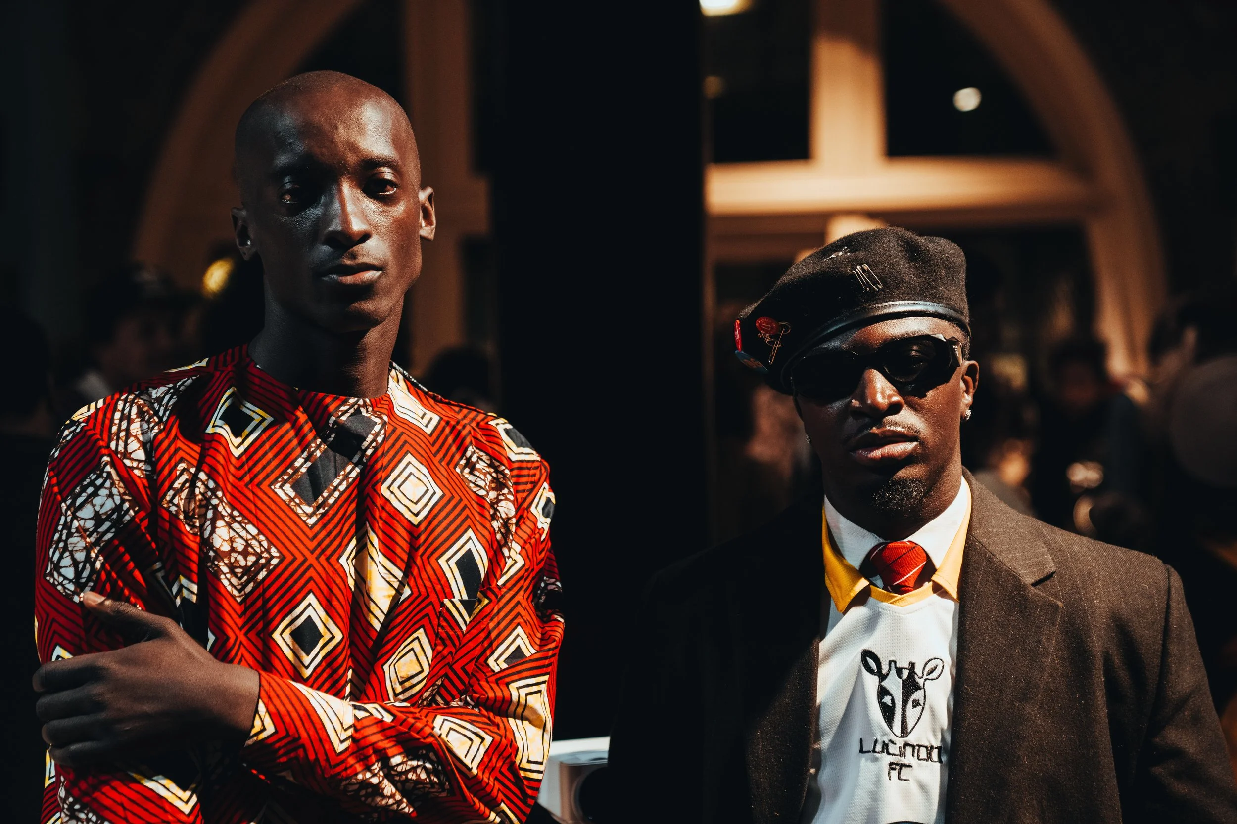 A portrait of two models from the Luundo Mutumubula launch & film screening- in which I composed a 5 minute film showcasing the life of the late Congolese soccer player- Pierre Ndaye Mulamba