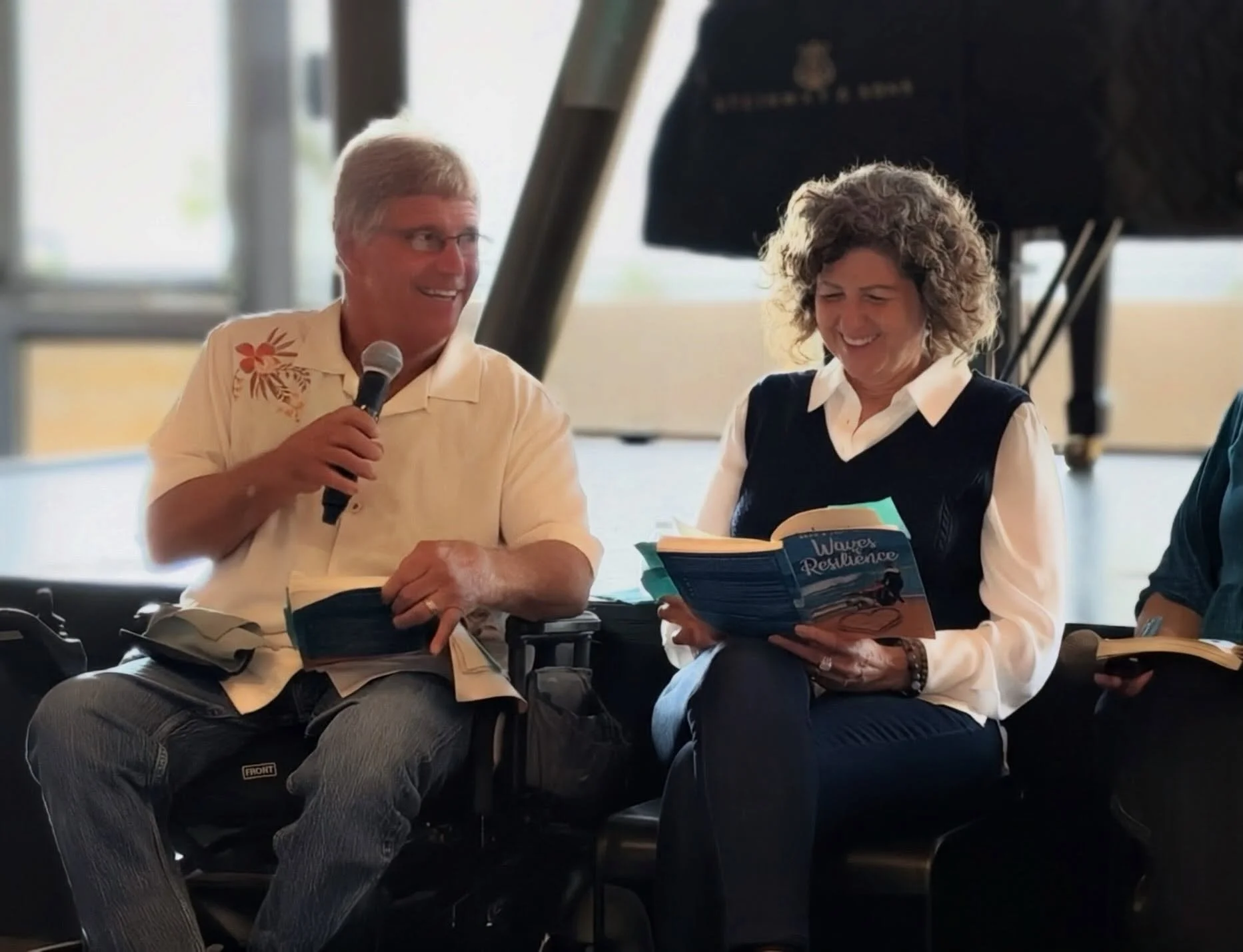 Waves of Resilience book launch @encinitaslibrary. Thanks to the @cityofencinitas Parks and Rec, all attendees, and helpers for their support!